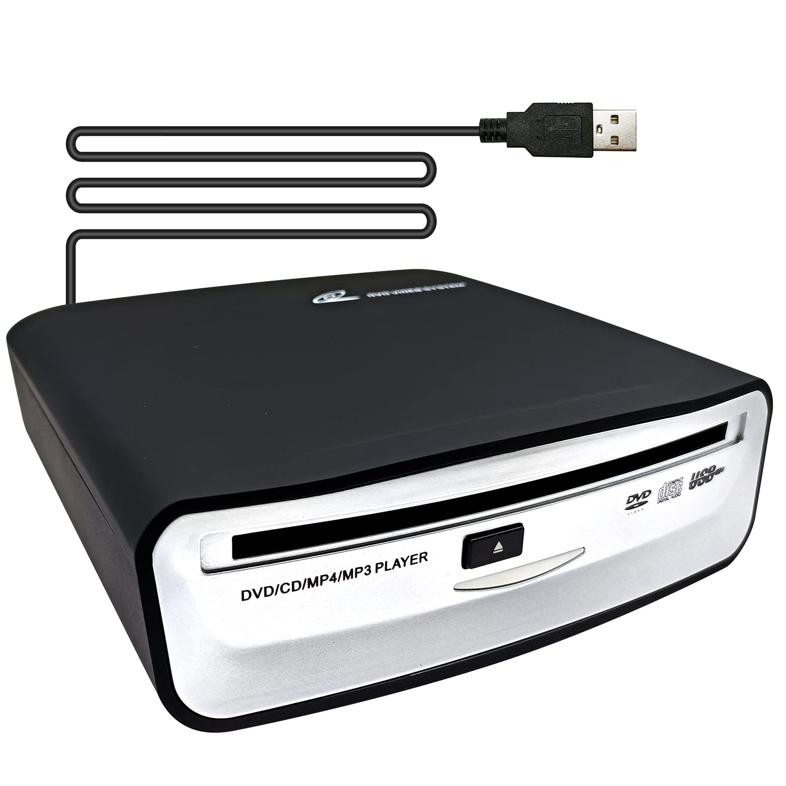 Leroaadz Portable Cd Player For Car Usb, Universal External Car Cd Player Usb Cd Player For Car Android Navigation (For Android 