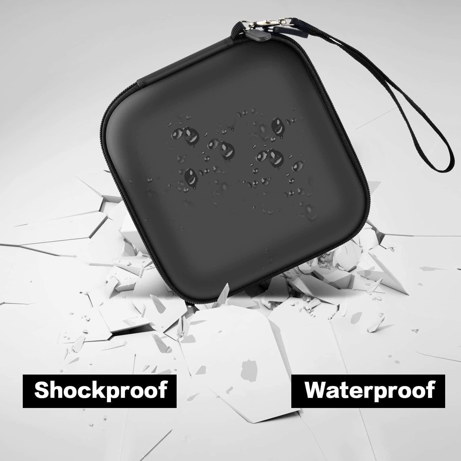 Ankhoh Portable Cd Player Case, Travel Carrying Holder Case For Walkman Discman With Cd Earphone&Cable Accessories Storage, Comp