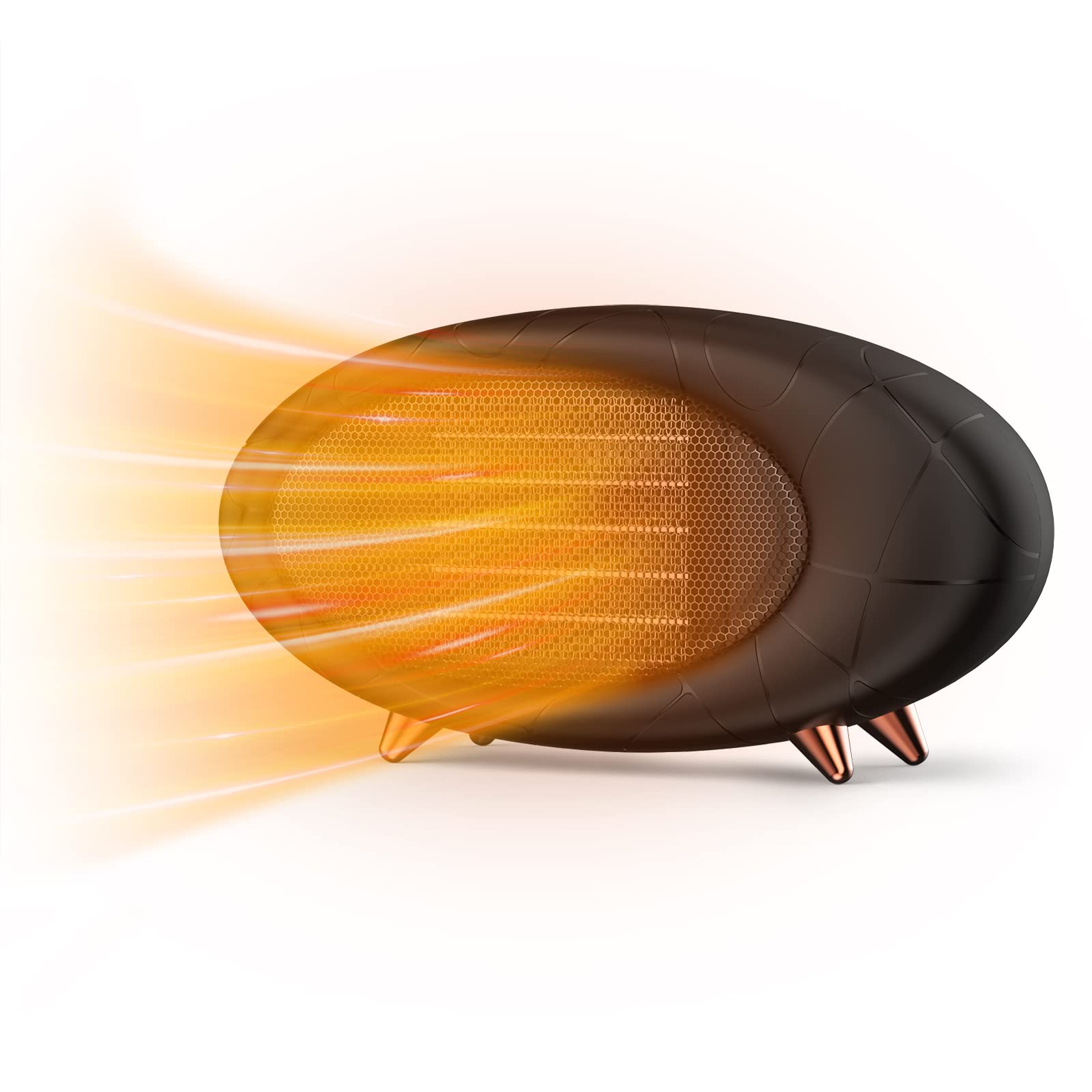 Prsooy Desk Heater,600W Energy Efficient Small Desk Heater For Indoor Use,Ptc Fast Heating Ceramic Heater For Bedroom Home Offic