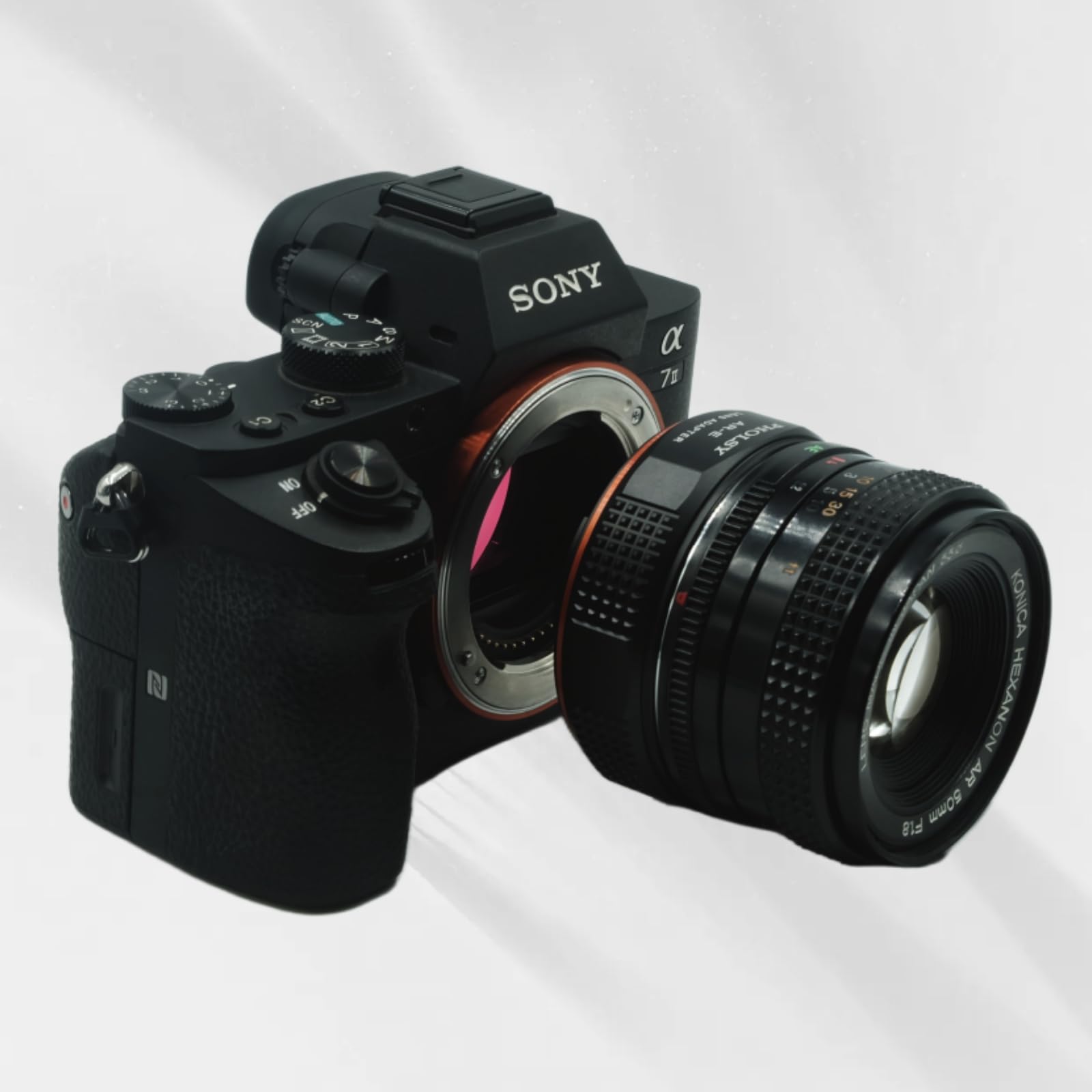 Pholsy Lens Mount Adapter Compatible With Konica Ar Lens To E Mount Camera Body Compatible With Sony A1 A9Ii A7S Iii/Ii A7R V/Iv