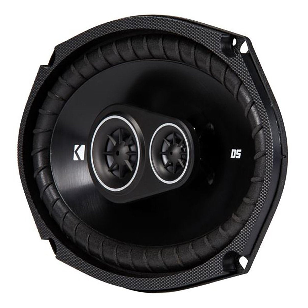 Kicker 43Dsc69304 D Series 6X9 Inch 360 Watt 3 Way Dual Speakers With 43Dsc6504 6.5 Inch 240 Watt 2 Way 4 Ohm Car Audio Coaxial