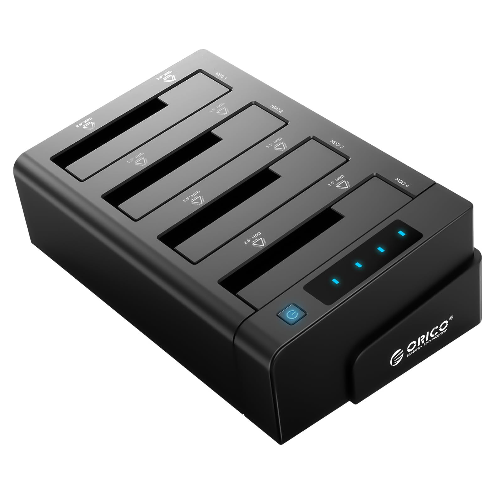 Orico 4 Bay External Hard Drive Docking Station Usb 3.0 To Sata I/Ii/Iii For 2.5''/3.5'' Hdd Ssd With Hard Drive Duplicator/Clon