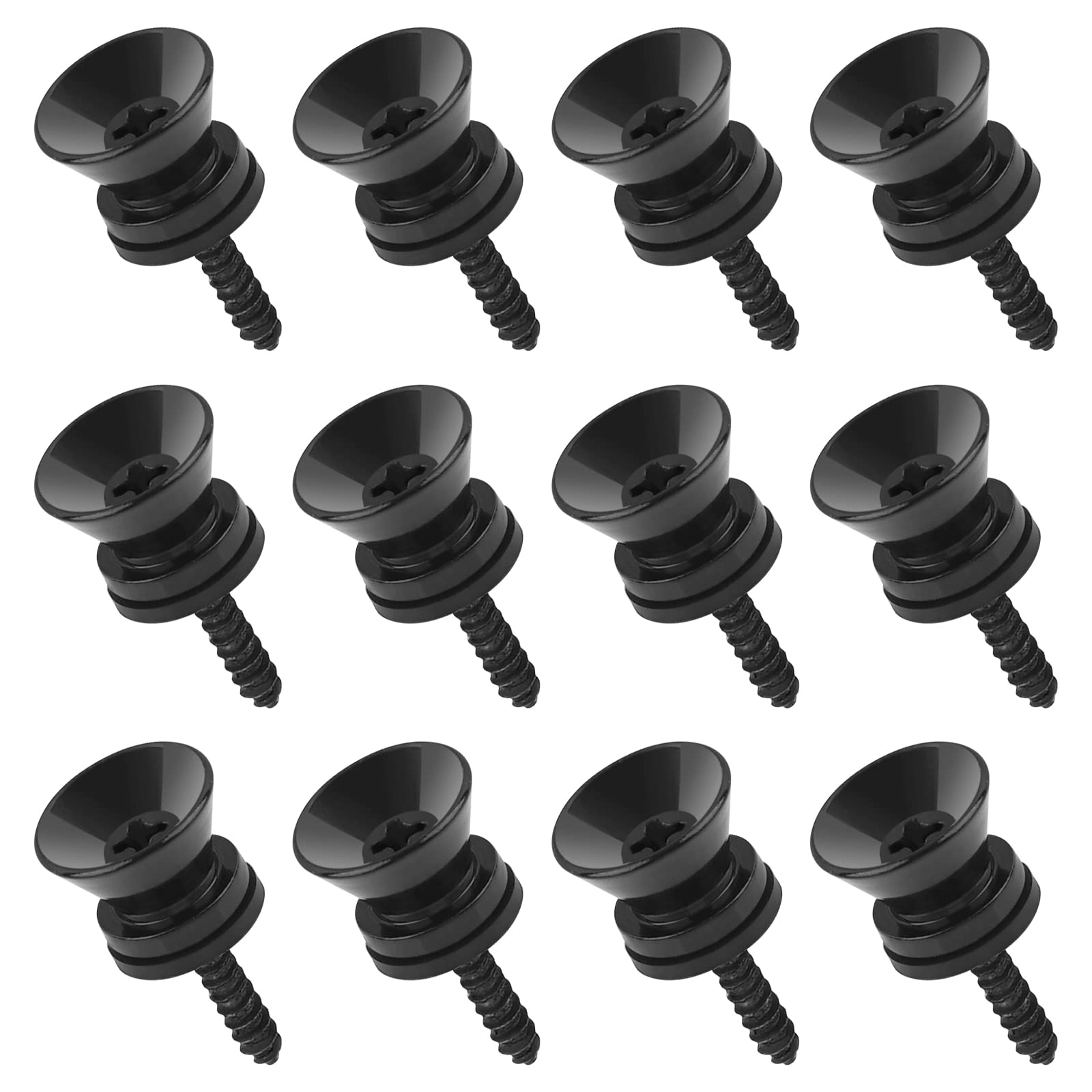 tifanso Guitar Strap Lock Button  12PCS Strap Locks Guitar Strap Button Strap Blocks, Guitar Security Lock for Acoustic Classic