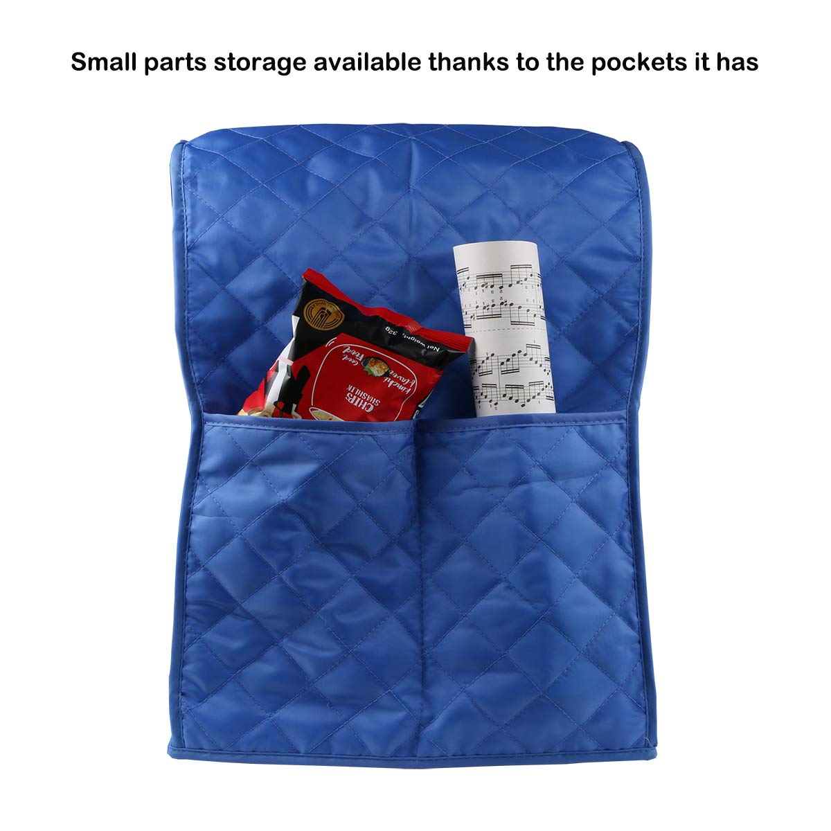 Evermarket Stand Mixer Dust Proof Cover With Pocket And Organizer Bag For Kitchenaid,Sunbeam,Cuisinart,Hamilton Mixer (Blue)