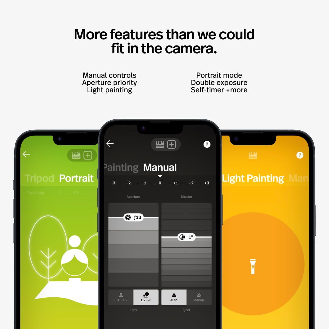 Polaroid Now+ 2Nd Generation I Type Instant Film Bluetooth Connected App Controlled Camera   White (9077)