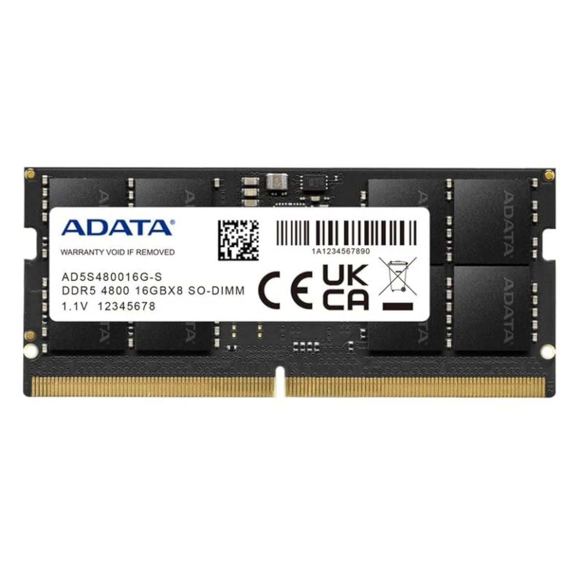 Adata Premier 16Gb (1X16Gb) Ddr5 4800Mhz Cl40 Pc5 38400 262 Pin Sodimm Memory Ram Single Pack(Ad5S480016G S)