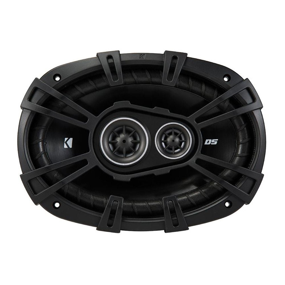 Kicker 43Dsc69304 D Series 6X9 Inch 360 Watt 3 Way Dual Speakers With 43Dsc6504 6.5 Inch 240 Watt 2 Way 4 Ohm Car Audio Coaxial