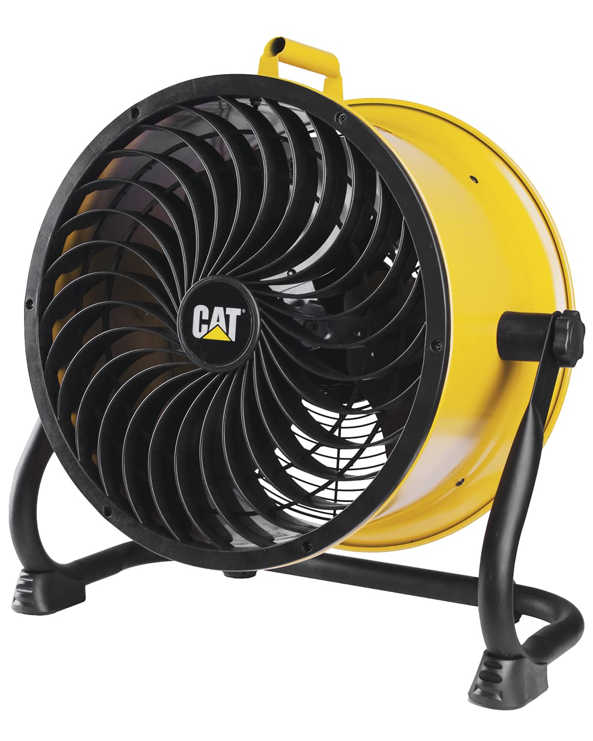 Caterpillar High Velocity 14'' Drum Air Circulator Fan With Heavy Duty Industrial Grade 360 Degree Adjustable Drum Head, And 230