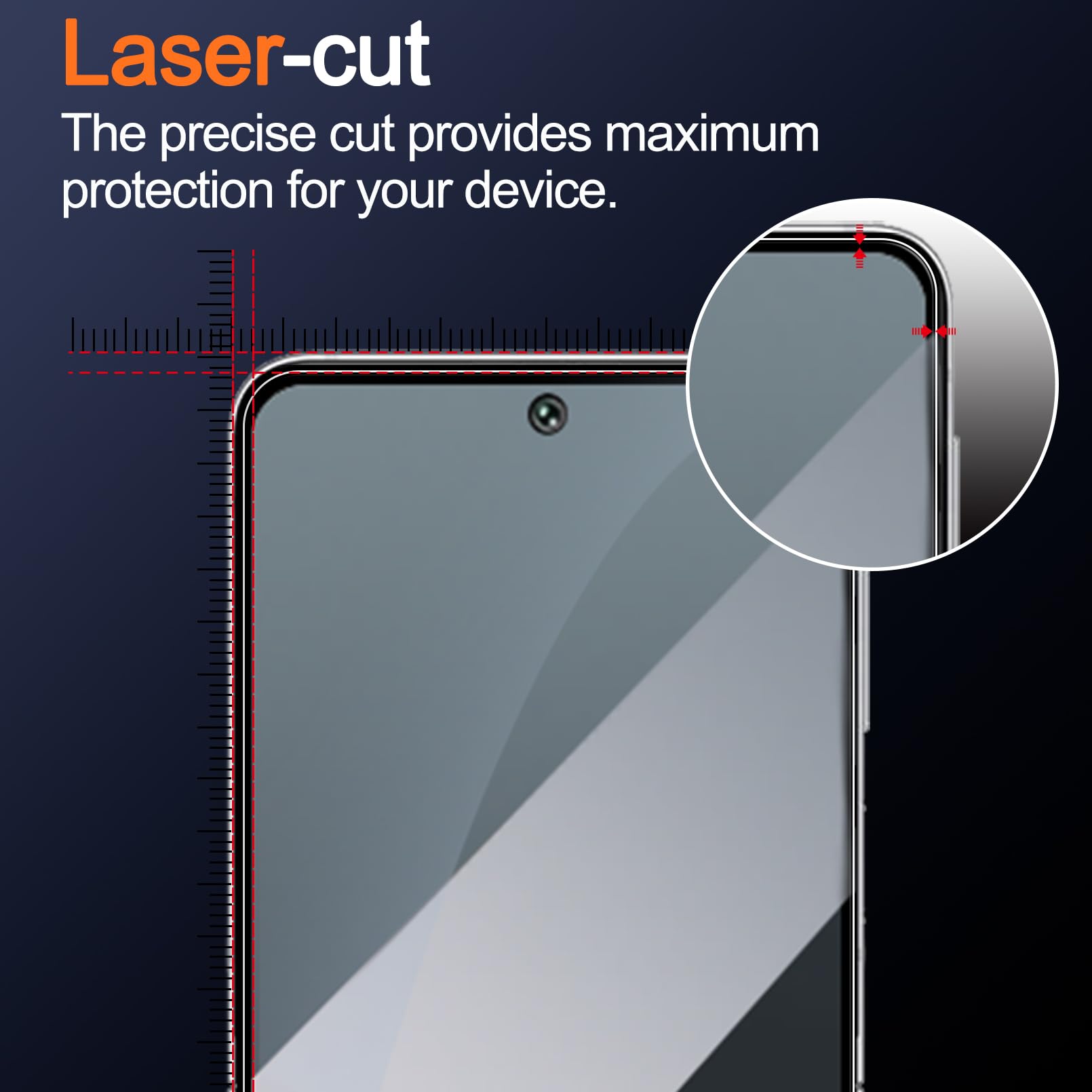 Ferilinso 3 Pack Screen Protector For Samsung Galaxy Z Flip 6 [Phone Case Friendly], Inside Anti Spy Film With 3 Pack Back Tempe