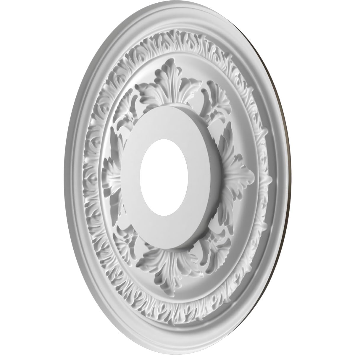 Ekena Millwork Cmp16Bacdb Baltimore Thermoformed Pvc Ceiling Medallion (Fits Canopies Up To 6 1/2''), 16''Od, Metallic Dark Bron