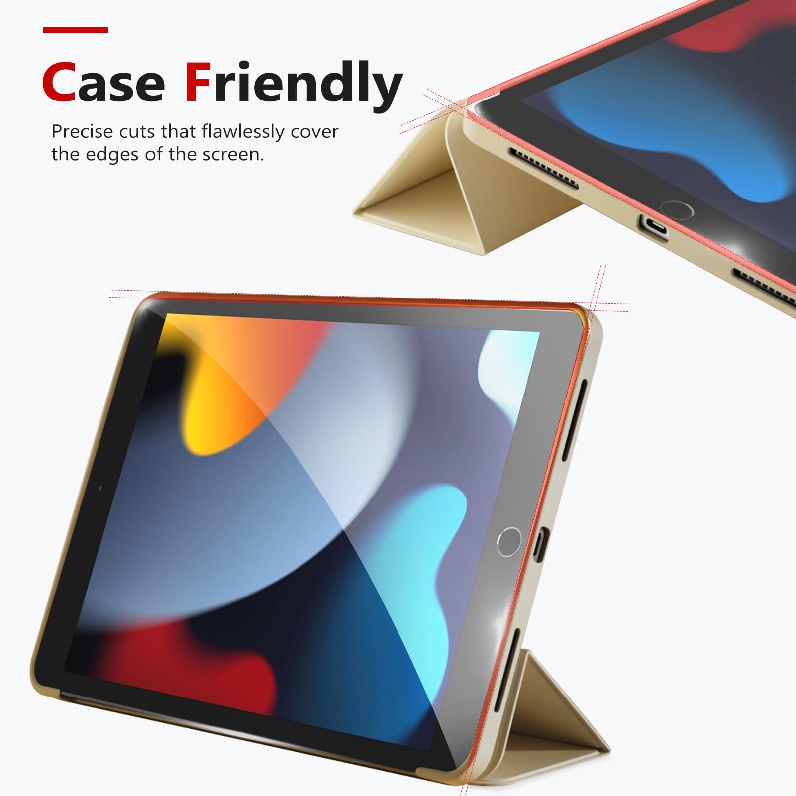 Bersem Screen Protector Compatible With Ipad 9Th/8Th/7Th 10.2 Inch (2021&2020&2019 Models) Tempered Glass, Ultra Clear, Anti Scr