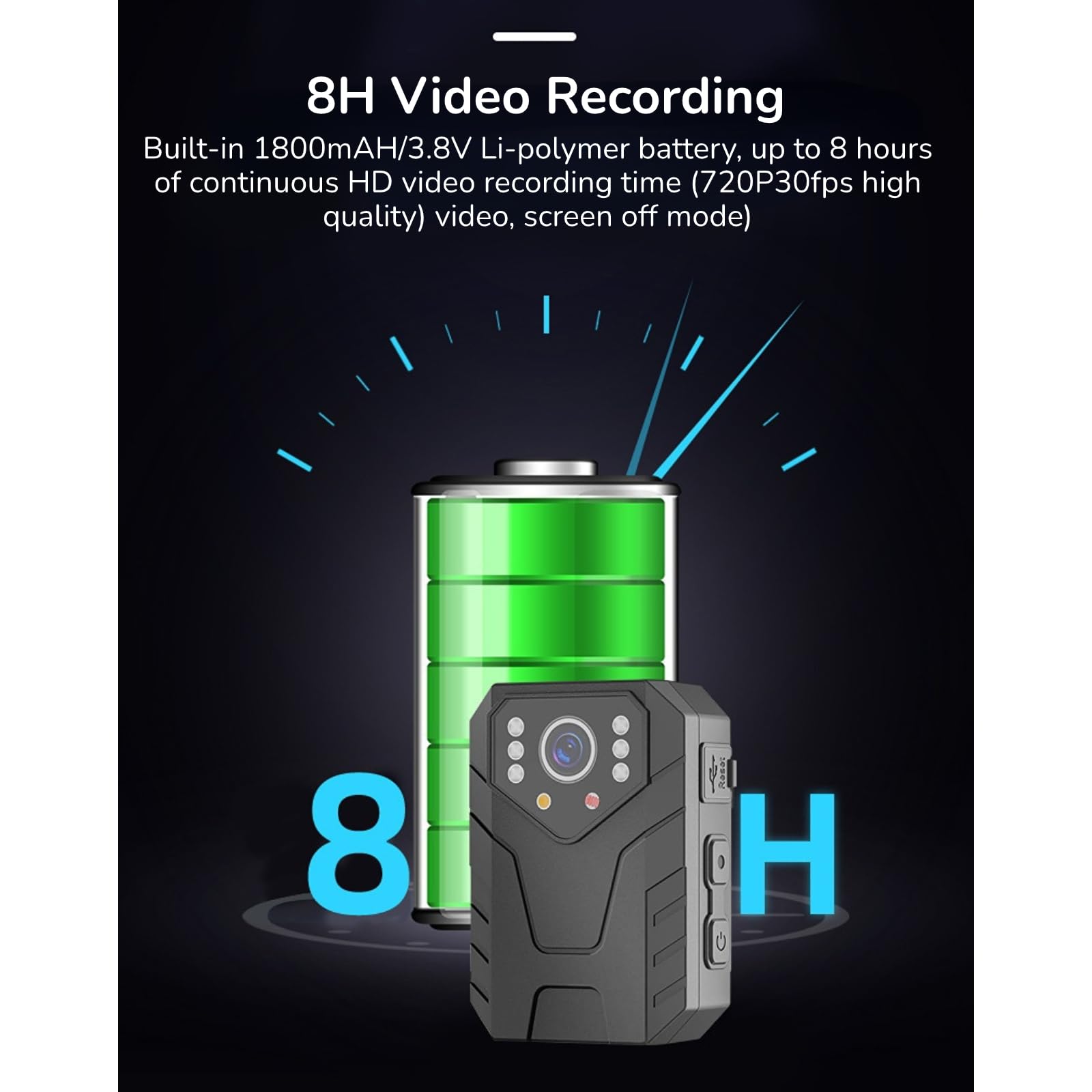 Yoidesu Mini Body Camera With Audio And Video Recording, 4K Body Worn Cam With 180� Rotating Lens, Police Body Cam Wearable Security Cam Hidden Camera For Law Enforcement Guard (Us)