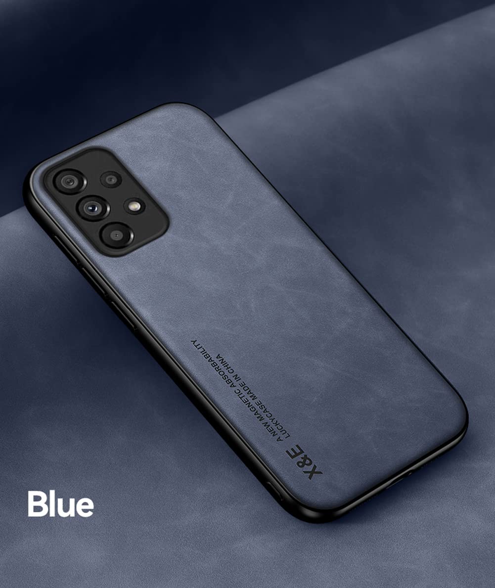 Kepuch Silklike Case For Samsung Galaxy A53 5G   Cover Bumper Built In Metal Plate For Samsung Galaxy A53 5G   Blue