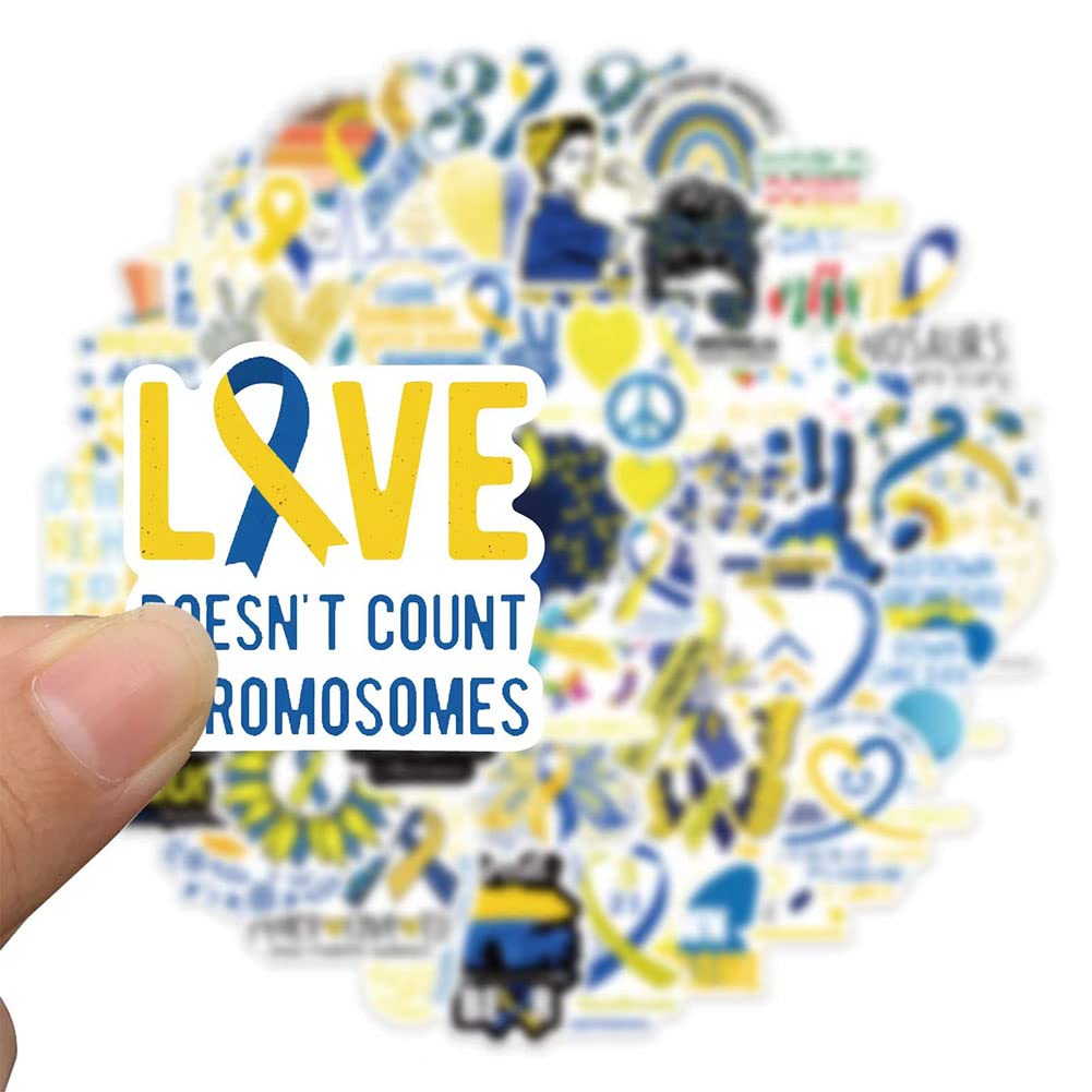 Down'S Syndrome Stickers |50Pcs Care Ds Waterproof Vinyl Decals For Water Bottles Laptop Luggage Cup Computer Mobile Phone Skate