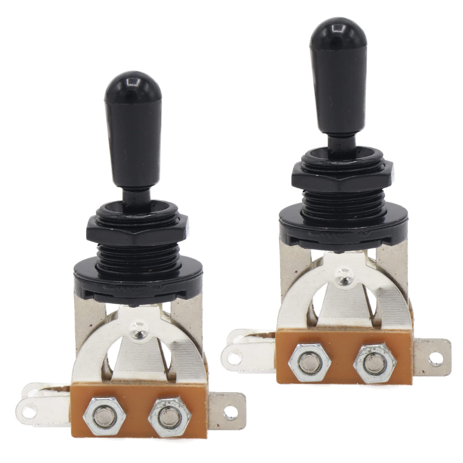 Cheerock 2Pcs Electric Guitar 3 Way Toggle Switch, Guitar Pickup Switch, Guitar Selector Switch, Electric Guitar 3 Way Toggle Se