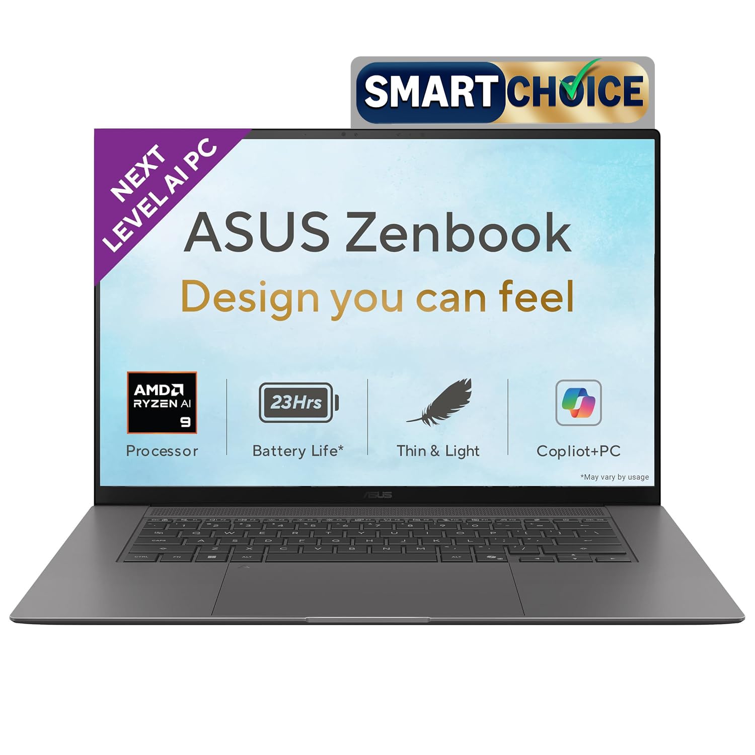 ASUS Zenbook S 16 (2026), AMD Ryzen AI 9 465, AMD Radeon iGPU, 32GB RAM, 1TB SSD, OLED, 16, (40 cm), Windows 11, M365 Basic(1 Y