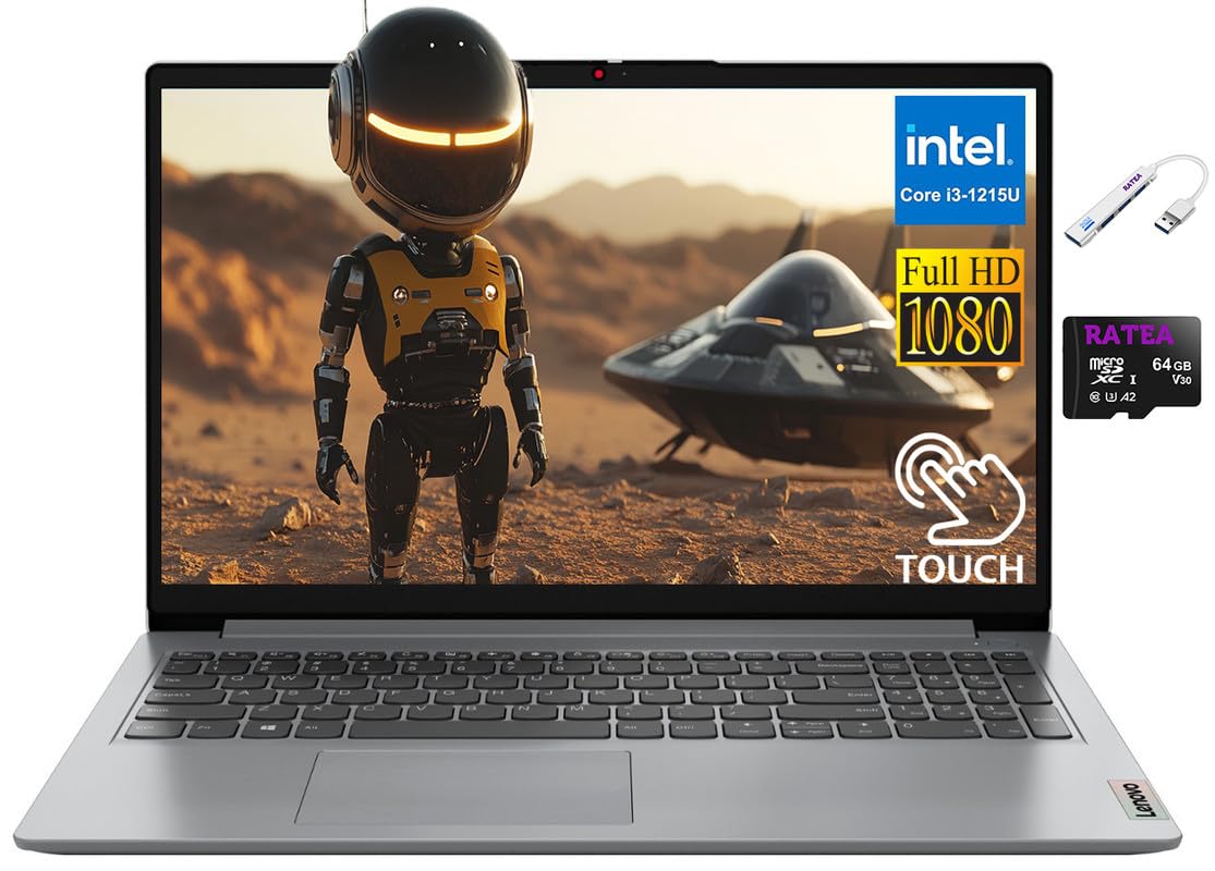 Lenovo IdeaPad 15.6 Laptop for Business & Student, 15.6 FHD Touchscreen, Intel 6-Core i3-1215U, 24GB RAM, 1TB PCIe SSD, Wi-Fi 