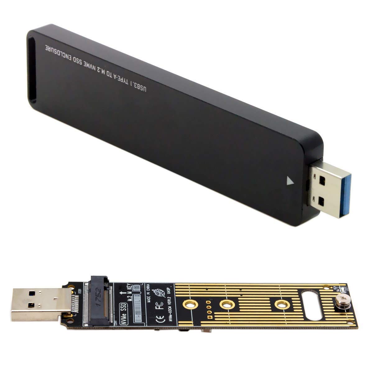 Chenyang Usb 3.0 To Nvme M Key M.2 Ngff Ssd External Pcba Conveter Adapter With Flash Disk Case