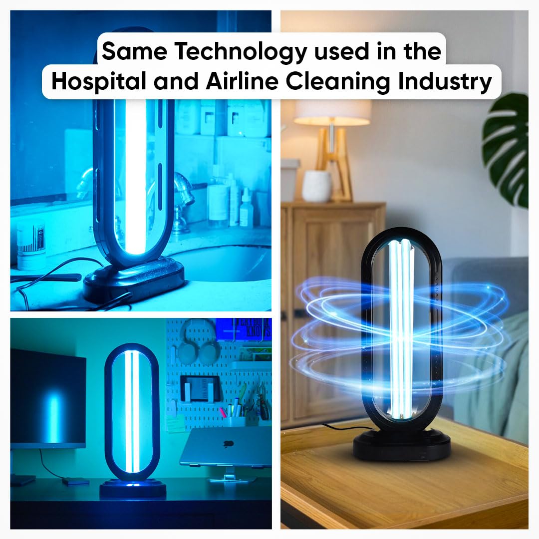 Swissklip Haloclean Uv Original, Home Disinfection Device, Dust Mites Remover, Uv Light Sanitizer, Ultraviolet Sanitizer For Hom