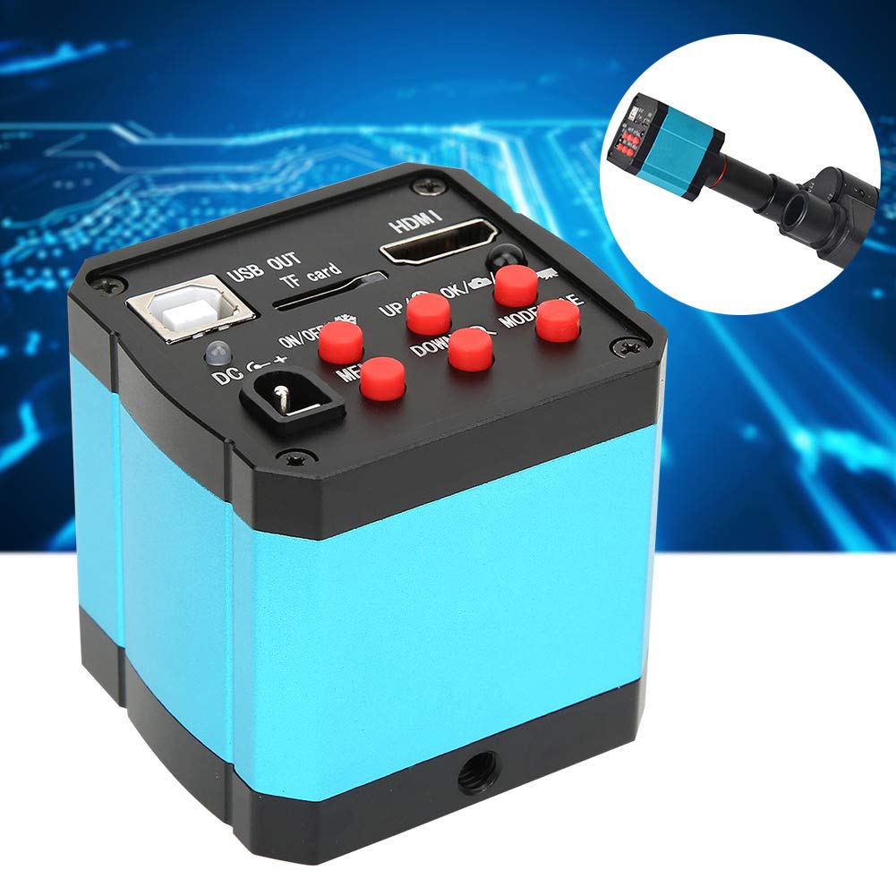 37Mp 1080P 60Fps Usb Microscope Camera Video Industry Microscope Camera With Conversion Adapter, 100 240V Microscope Digital Cam