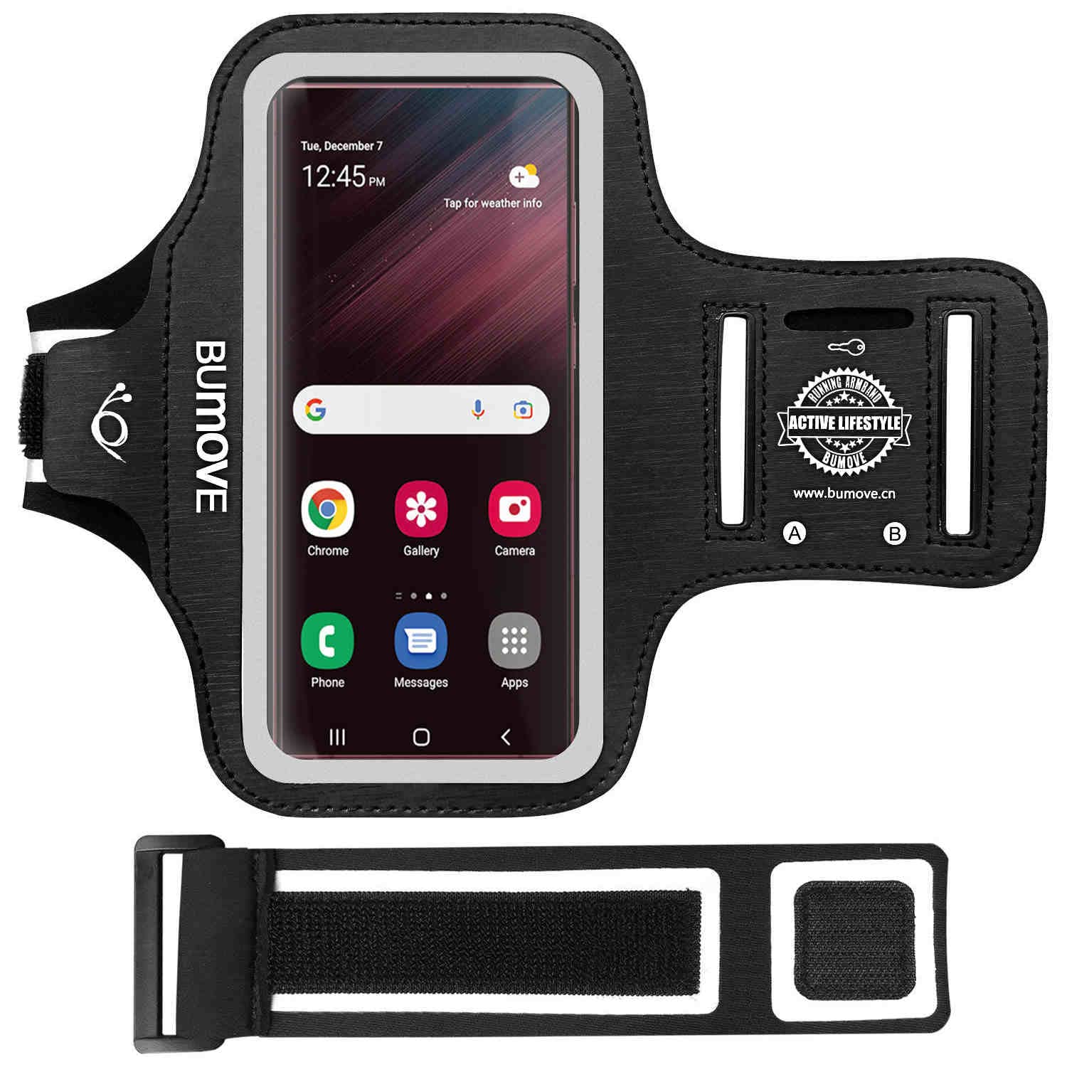Bumove Running Armband For Samsung Galaxy S24 Ultra,S23 Ultra,S22 Ultra,S22 Ultra,Gym Workouts Sports Phone Arm Band, With Card