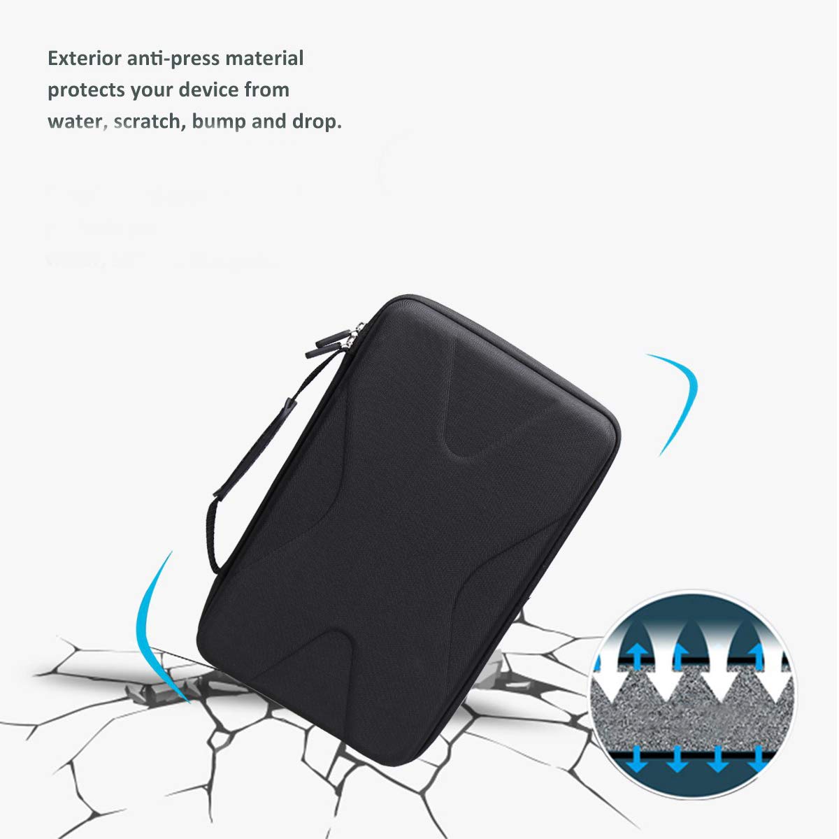 Aproca Hard Storage Travel Case, For Iegeek 12.5'' / Dr. J 12.5'' Portable Dvd Cd Player 10.5'' Hd Swivel Screen