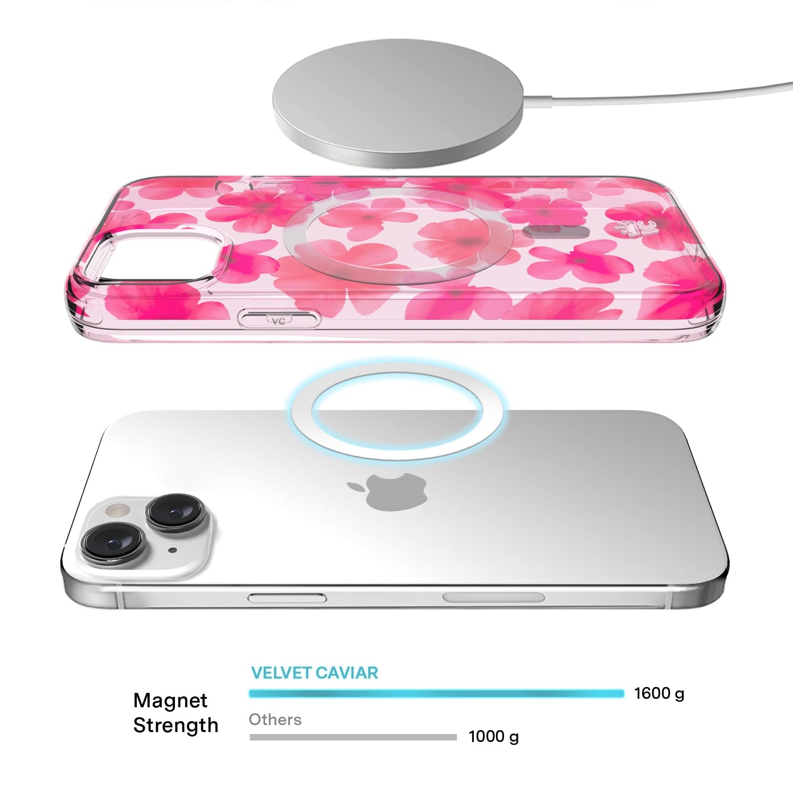Velvet Caviar For Iphone 15 Plus Case Cherry Blossom   Compatible With Magsafe [8Ft Drop Tested]