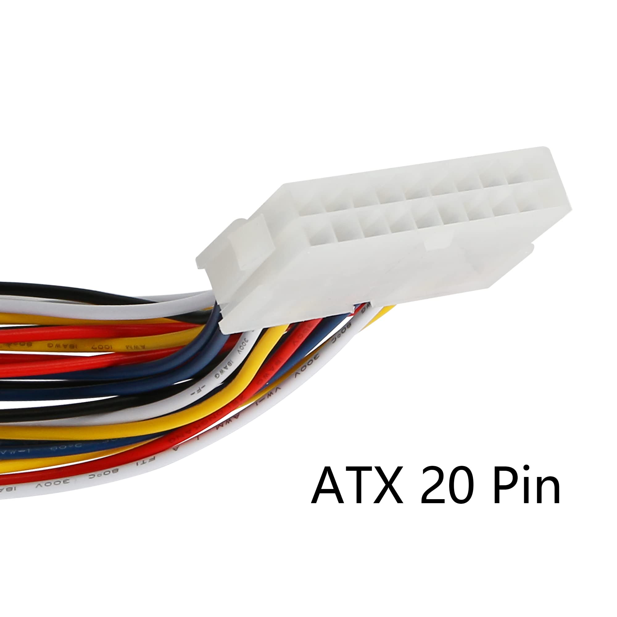 Cerrxian 30Cm Atx 20 Pin Male To 20 Pin Female Power Supply Extension Cable For Computer Pc