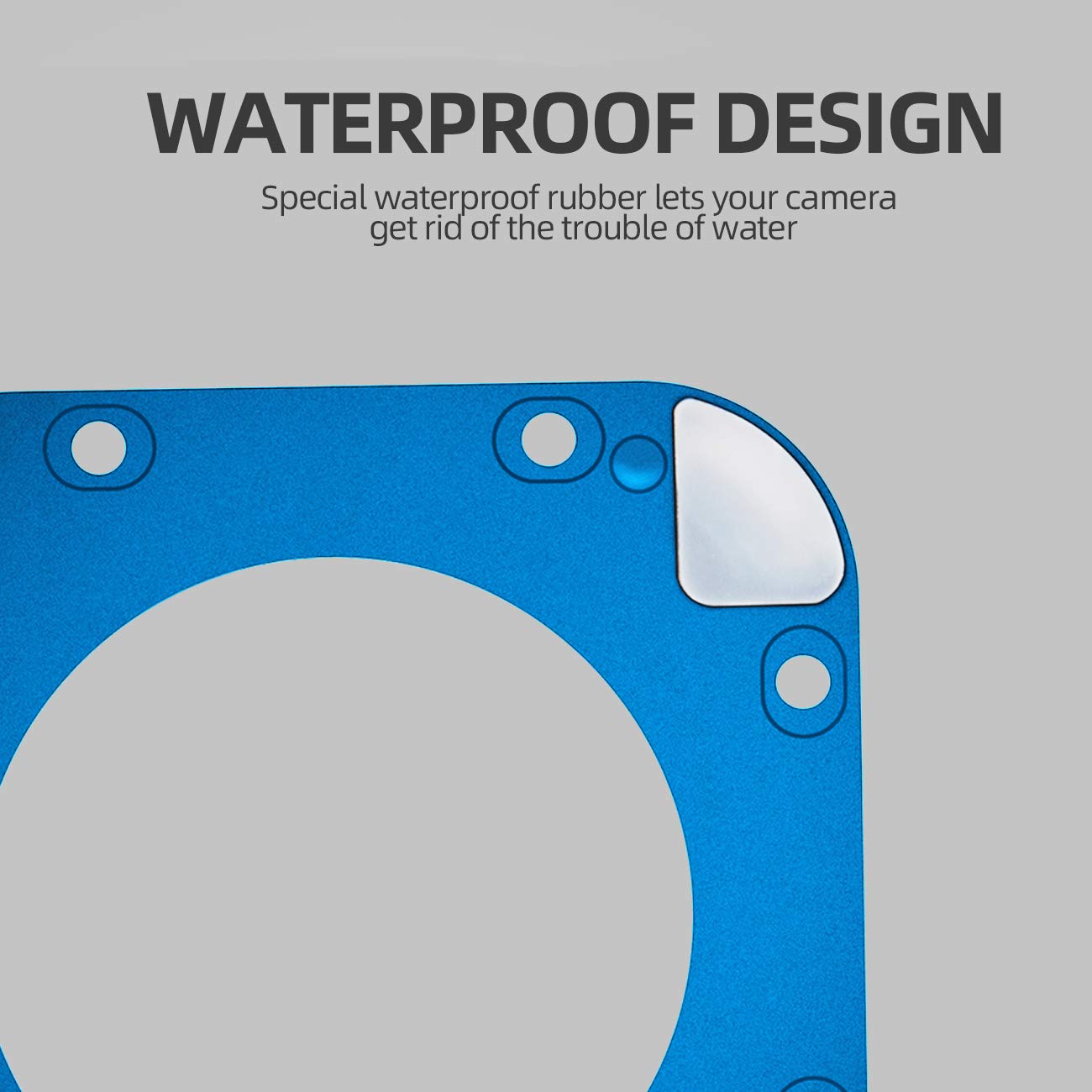 Parapace Lens Replacement Kit For Gopro Hero 5/4 Session Protective Lens Repair Parts (Blue)