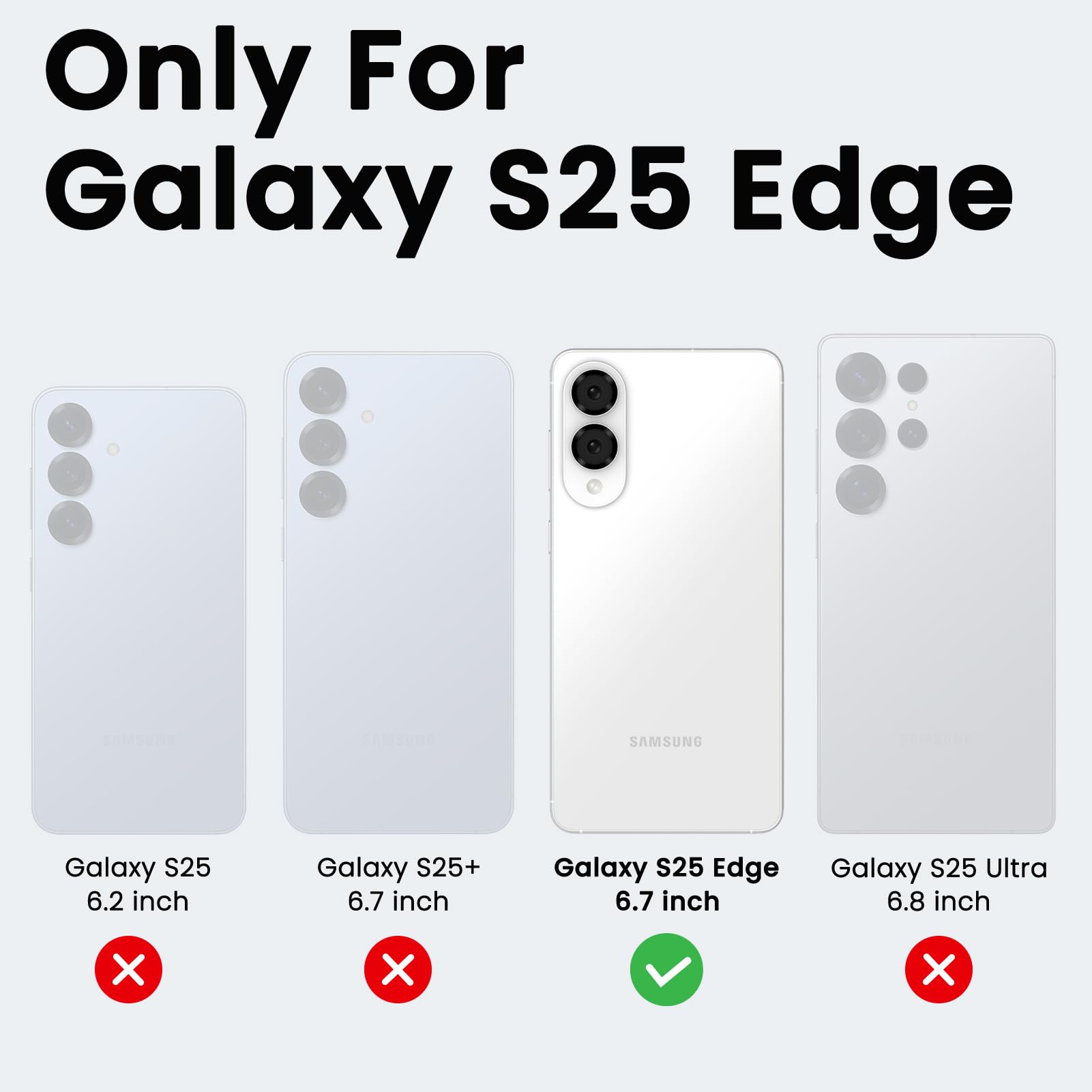 Ornarto For Samsung Galaxy S25 Edge Case, Compatible With Magsafe, Slim Shockproof Holographic Iridescent Phone Case, Gradient R