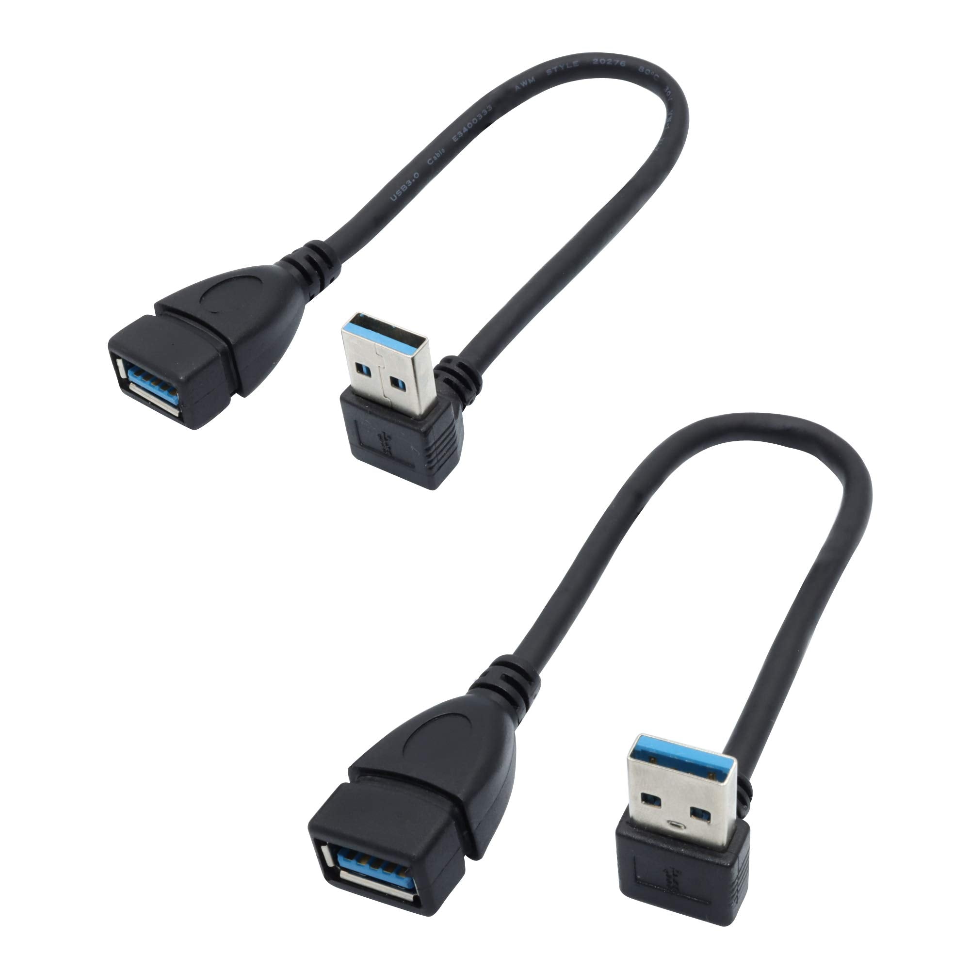 Male to Female Extension Cable - 2Pack USB 3.0 Male to Female Adapter 7.9inches (20cm)