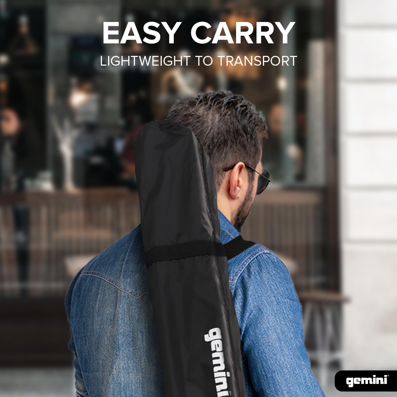 Gemini Sound St Pack Heavy Duty Professional Audio Universal Dj Fold Out Telescoping Tripod Steel Speaker Stands (Set Of 2), Up