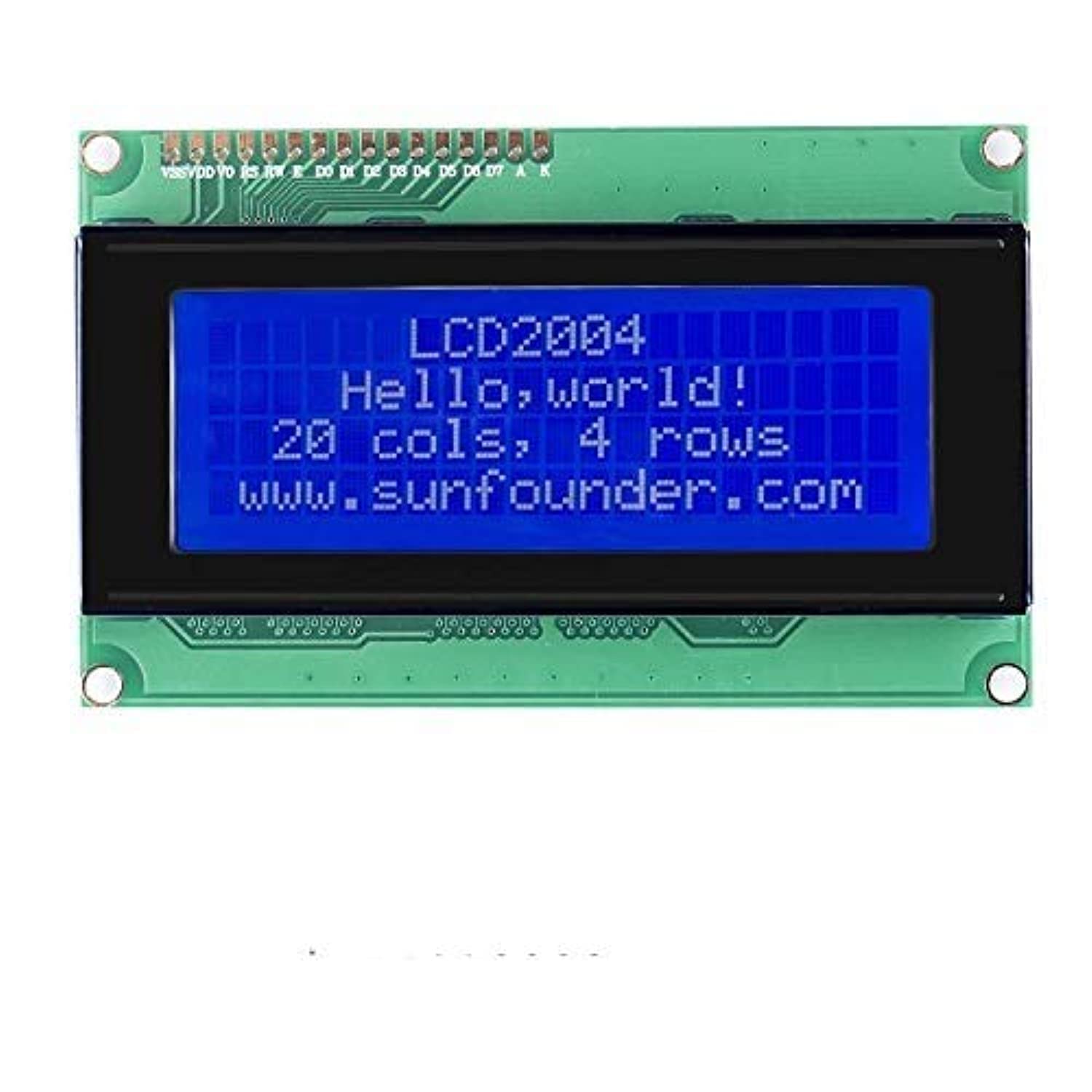 Sunfounder Lcd2004 Module With 3.3V Backlight Compatible With Arduino R3 Mega2560 Raspberry Pi Display Of 20X4 White Characters