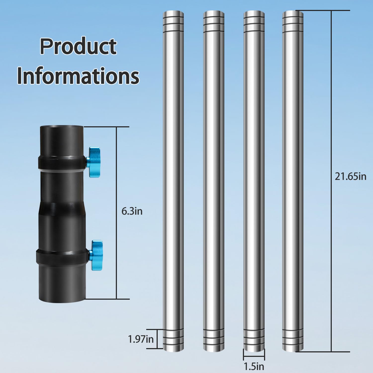 Dnshorix Starlink Pole Mount, Starlink Rv Mount Kit Features A Durable 1.5'' Diameter Pole, 7Ft Starlink Ground Pole Mount, Star