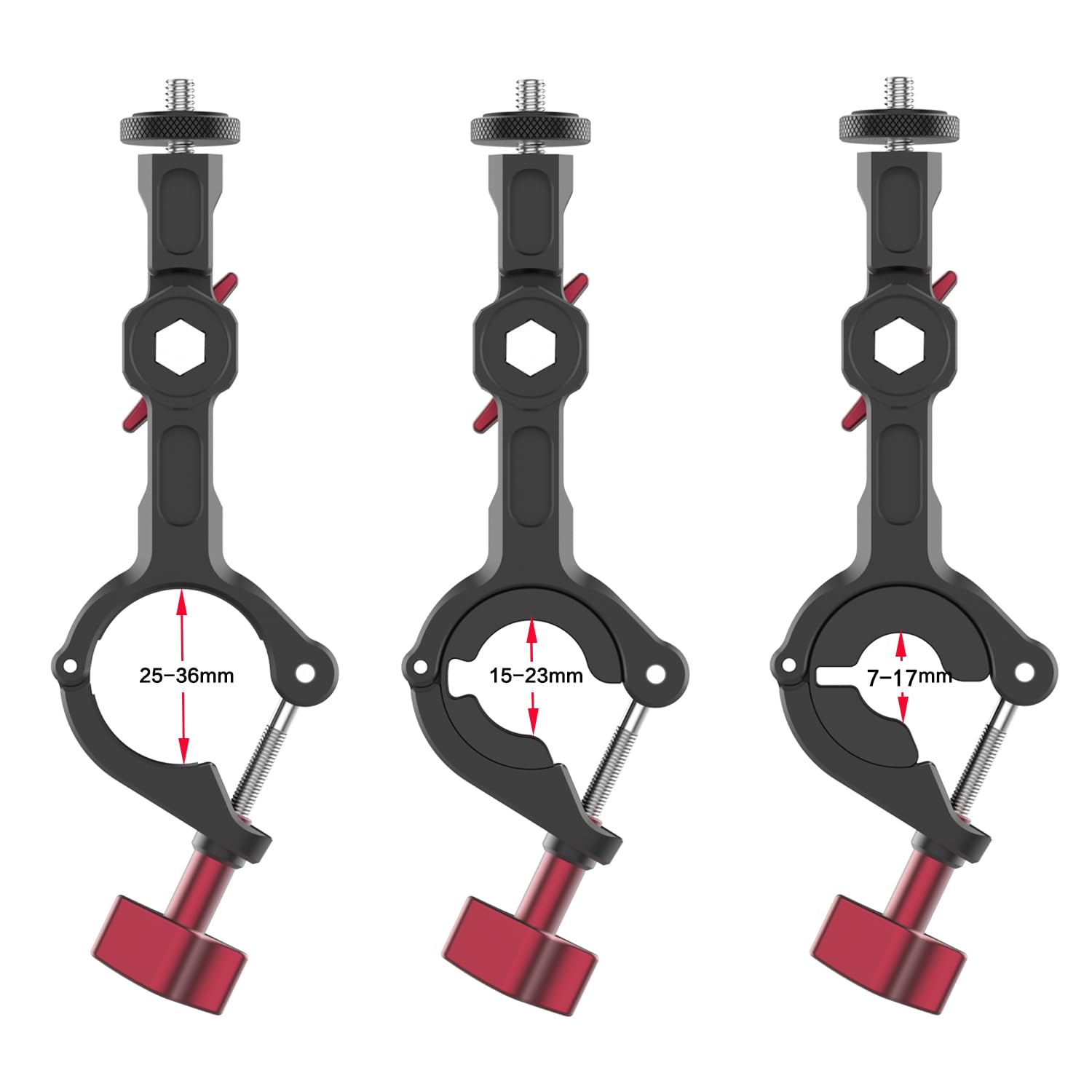 KOQEIEY Motorcycle Handlebar Mount for Insta360 & GoPro, Aluminum, Black, Size: Motorcycle Handlebar Mount2