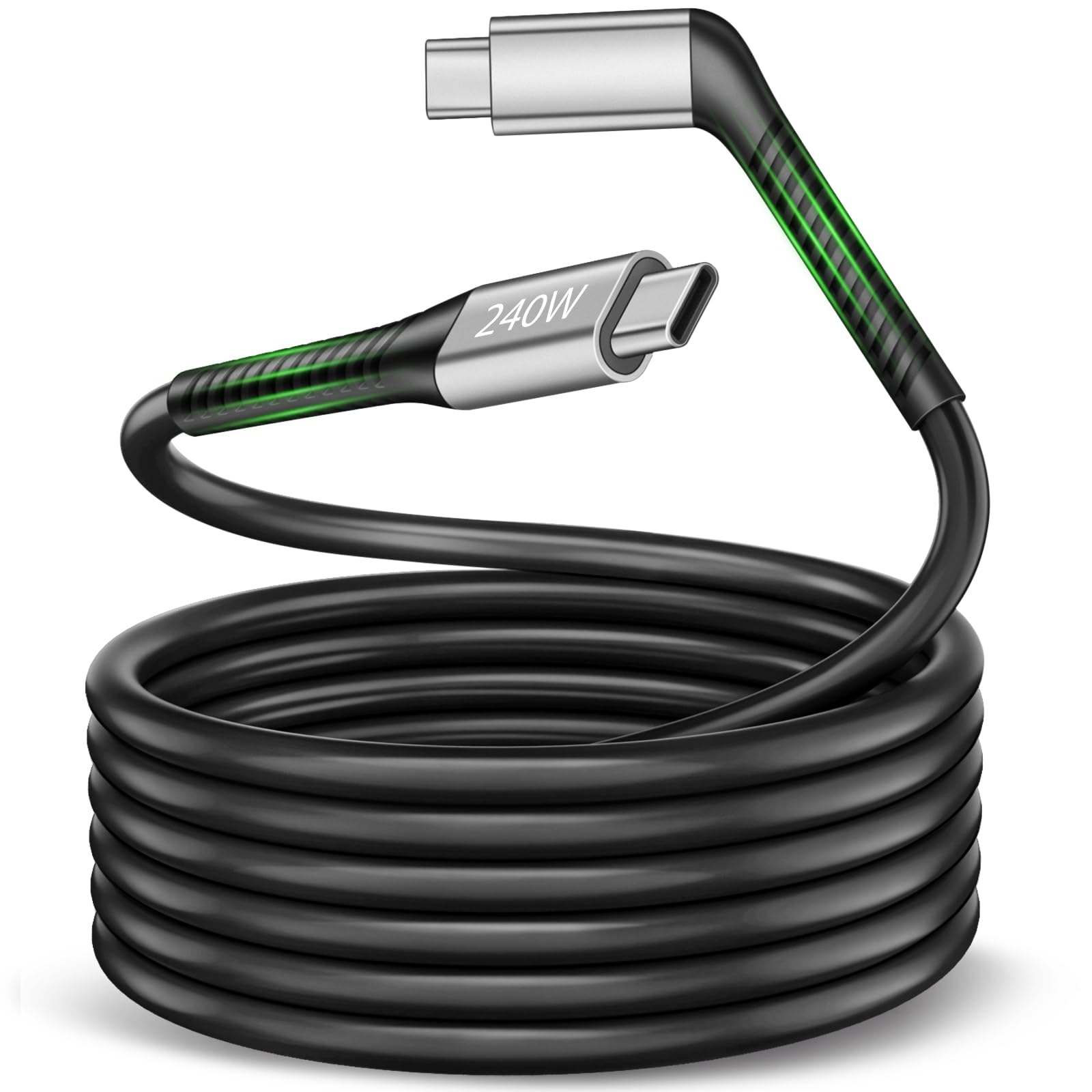 AIAUXAI AR Glasses Cable 10FT USB C Data Transfer Cable,USB 3.2 Gen2,4K60Hz