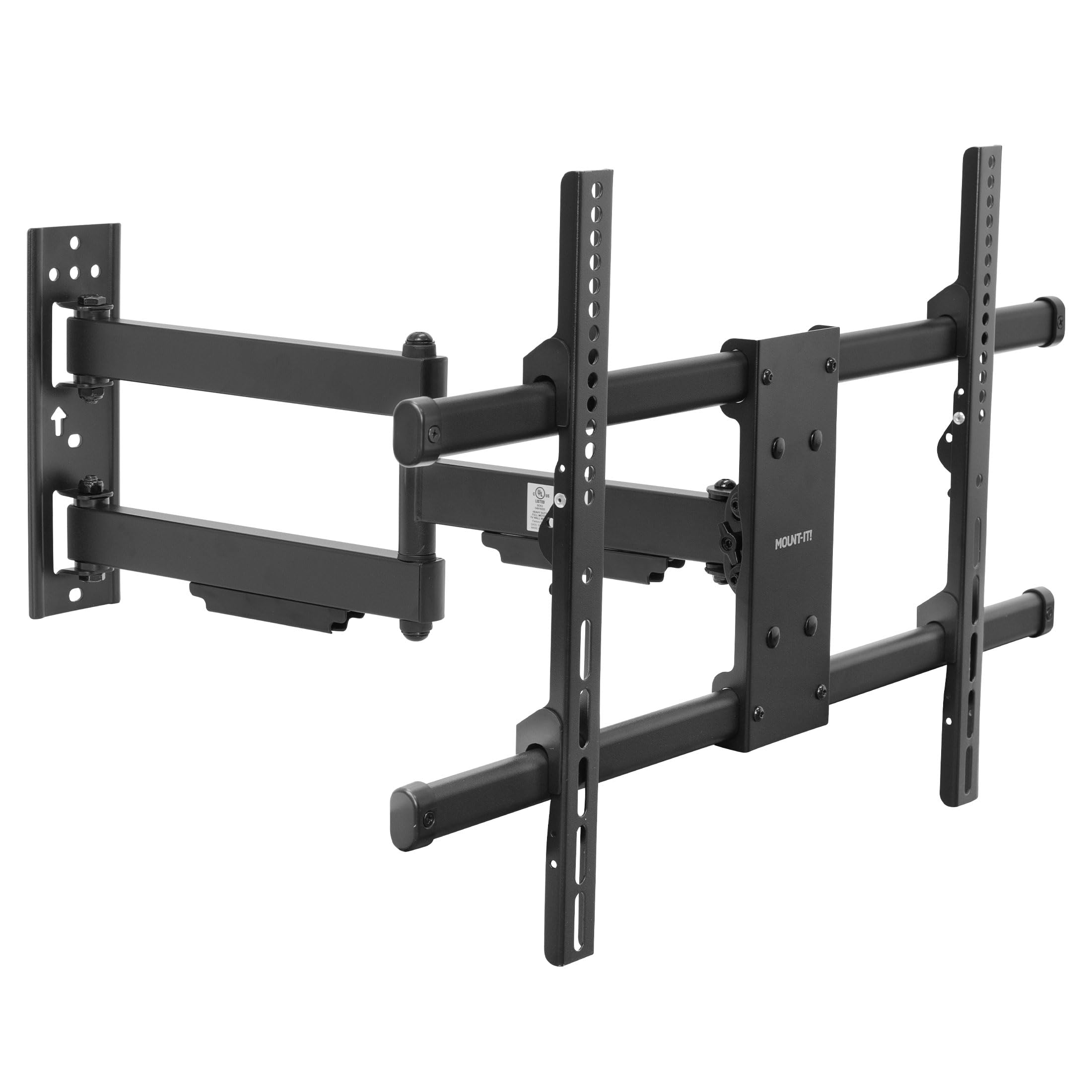 Mount It! UL Certified Heavy Duty Full Motion TV Wall Mount for Most 37 80 Inch Flat Screen TVs, Wall Mount Bracket Max VESA 600x400, Holds up to 110lb, Full Motion TV Mount 55 inch, 65 inch, 80 inch