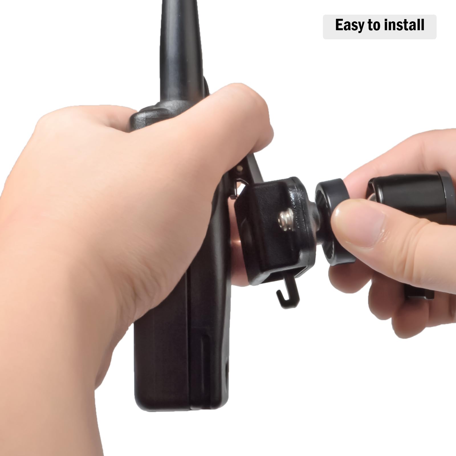 Hyshikra Walkie Talkie Car Holder, Adjustable Car Cup Mount Installation For Baofeng Uv5R Retevis Midland Motorola Talkabout Han