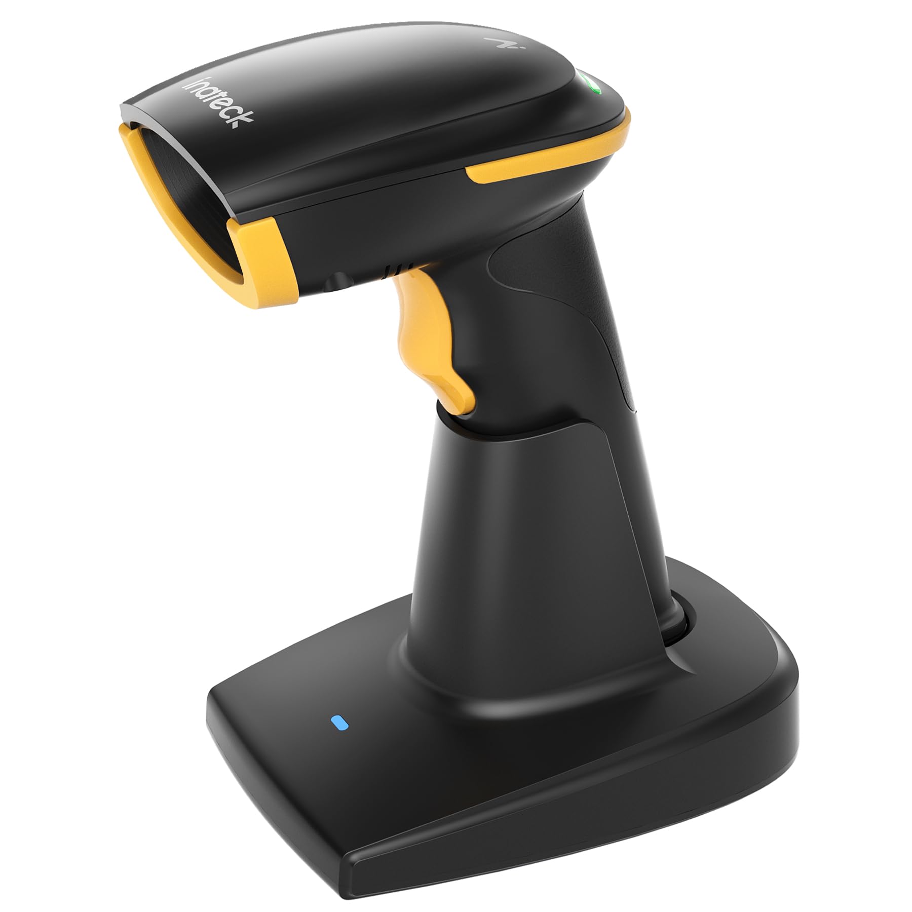 Inateck Bluetooth Barcode Scanner 2D, Wireless 2D QR Code Scanner with 2600 mAh Battery and Smart Charging Base, Handheld Scanne