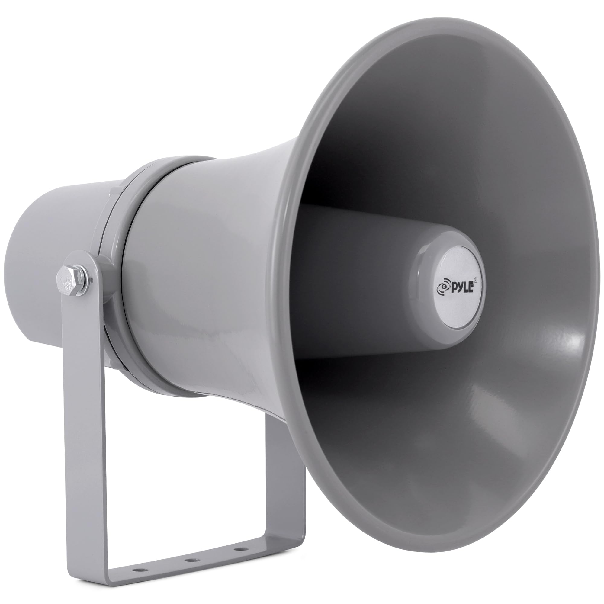 Pyle Indoor Outdoor PA Horn Speaker - 9.7 Inch 20-Watt Power Compact Loud Sound Megaphone w/ 400Hz-5KHz Frequency, 8 Ohm, 70V Tr