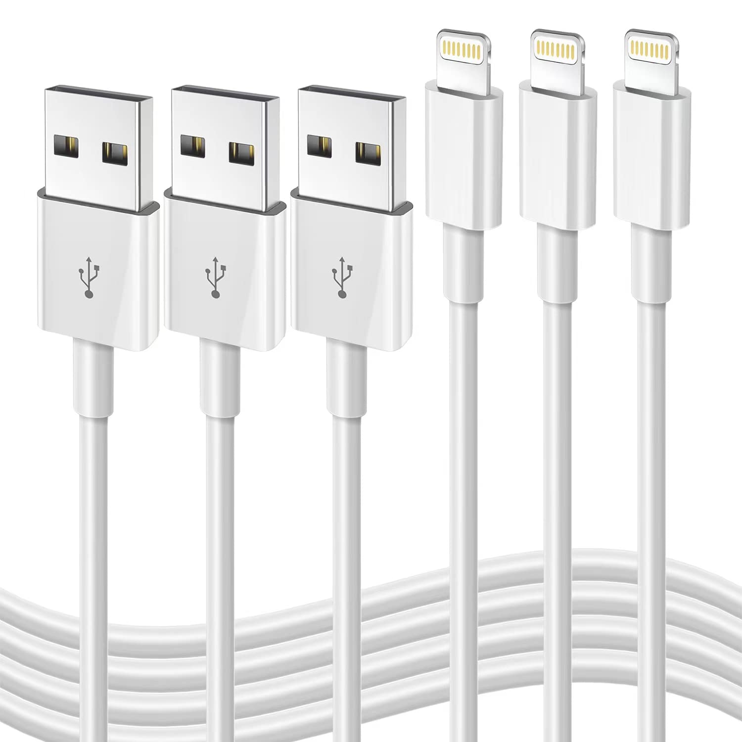 Iphone Fast Charging Cable [Apple Mfi Certified] 3 Pack 3Ft Lightning To Usb Cable Iphone Charger Cord Compatible With Iphone 14