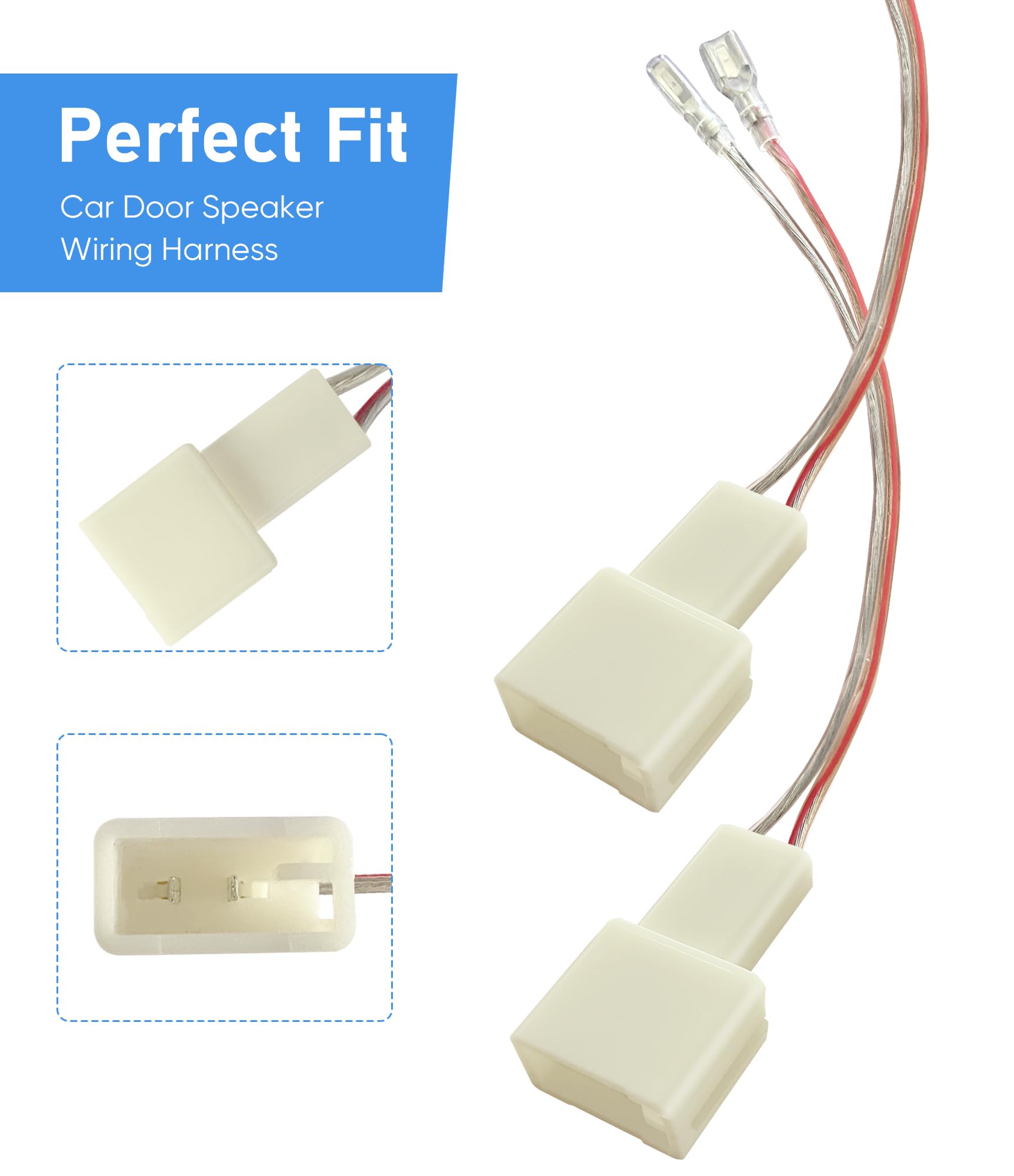 Car Front Rear Door Speaker Wiring Harness Connector Plug Replacement For Toyota 2000 2019 Camry 4Runner Tundra Fj Cruiser,Subar