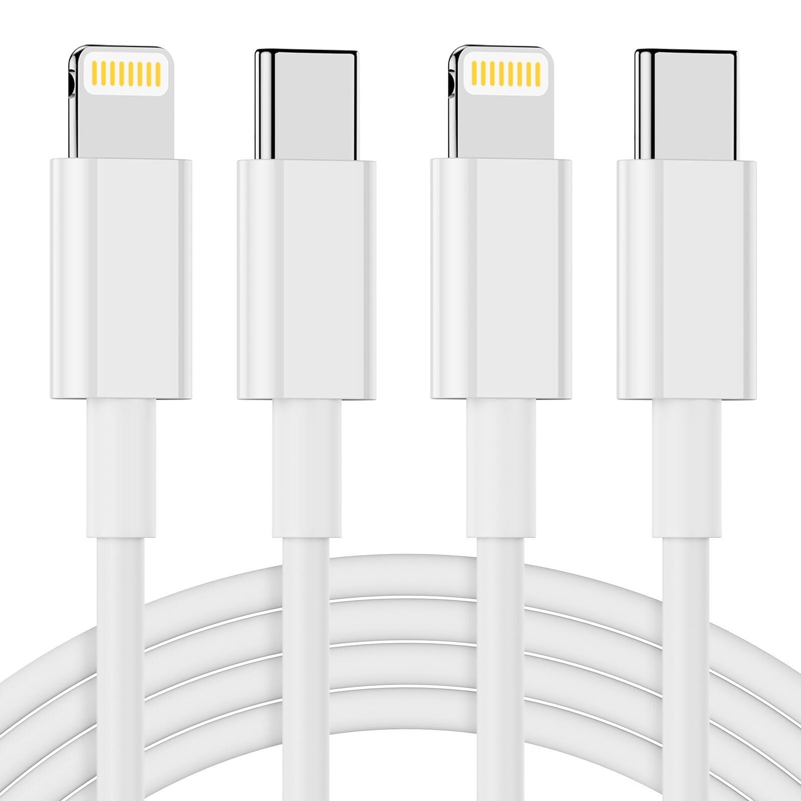 USB C to Lightning Cable 2Pack 10FT [MFi Certified], iPhone Fast Charger Cable Power Delivery iPhone Cables Type C iPhone Charge