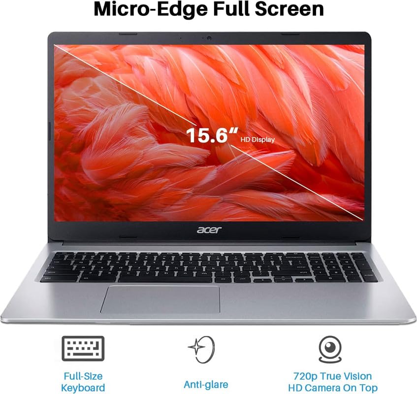 Acer Chromebook 315 Laptop Computer For 2024 Business Student, 15.6    Hd Display, Intel Celeron N4020, 4Gb Ram, 192Gb Storage (