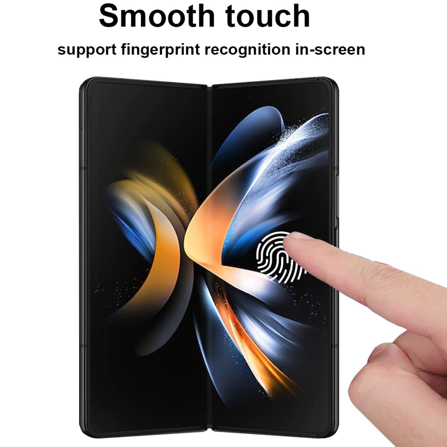 AHERLCG Matte Screen Protector for Samsung Galaxy Z Fold 4 - 8 PCS Full Coverage Anti-Glare Front, Inside & Back Films
