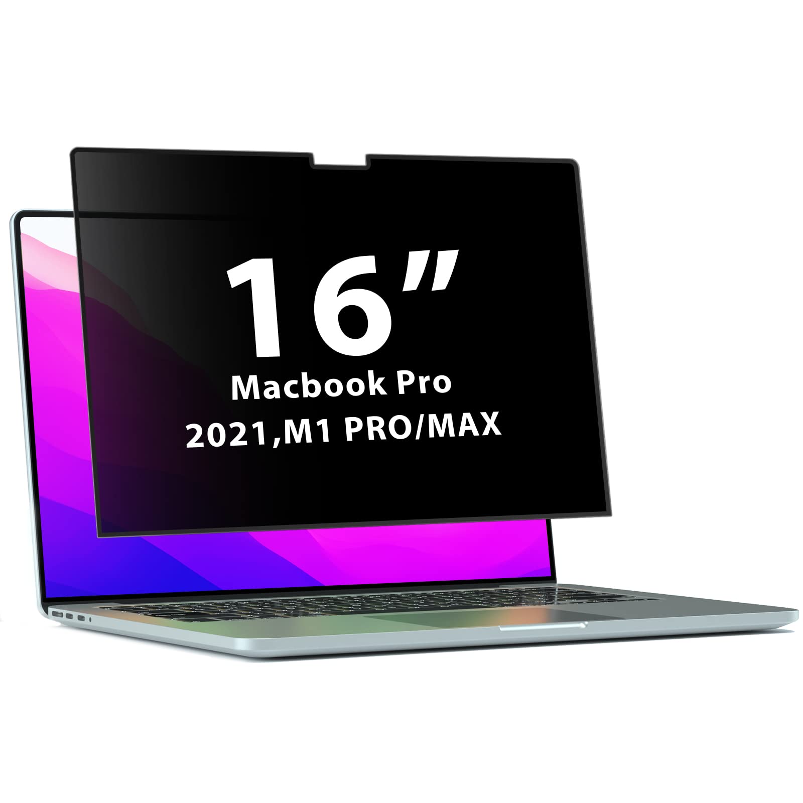 Pys Privacy Screen Macbook Pro 16 Inch, Privacy Screen Compatible With Macbook Pro 16.2 Inch (2021 2023) [M2 Pro / M2 Max / M1 P