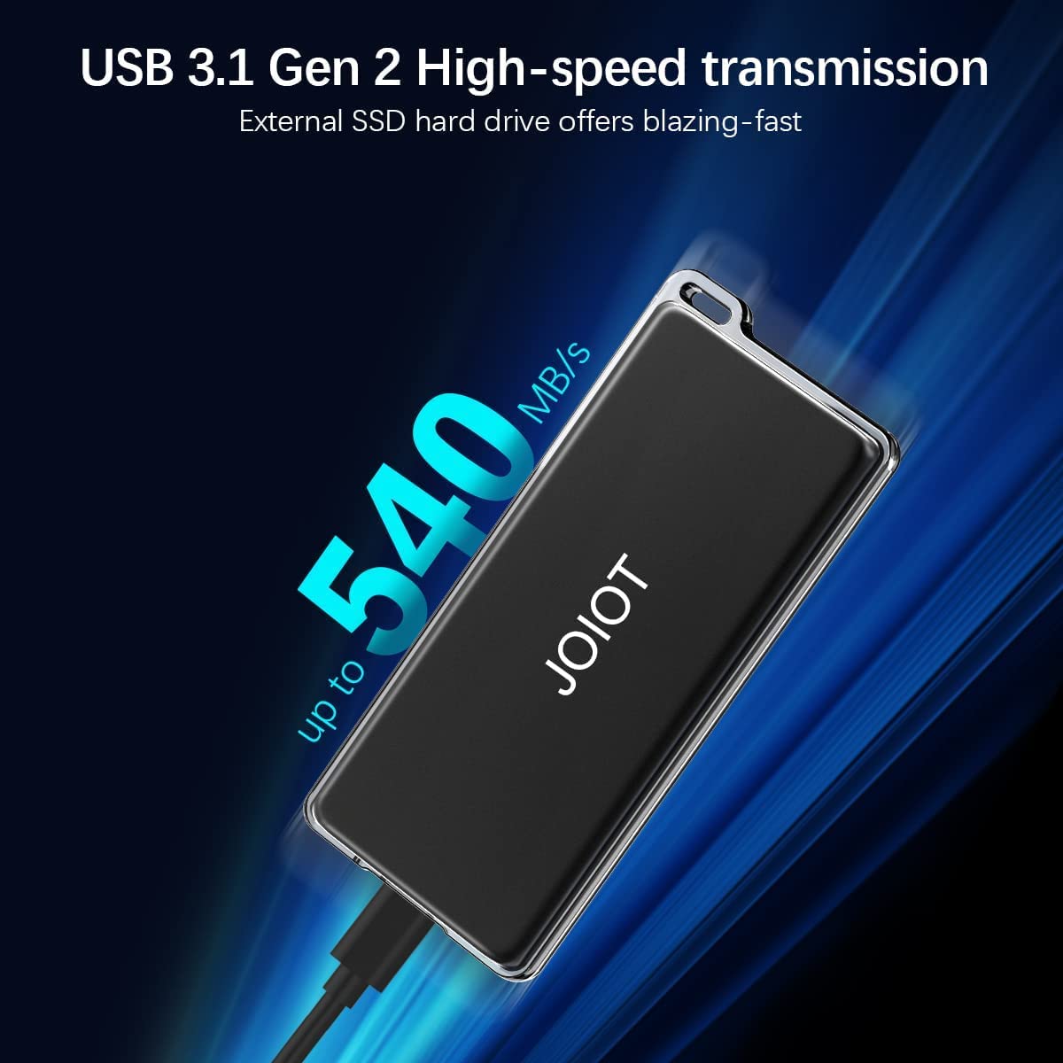 Joiot 250Gb Ssd External Hard Drive,Up To 540Mb/S,Usb 3.1 Gen2,External Solid State Drive Compatible With Ps4 / Ps5 / Windows/Ma