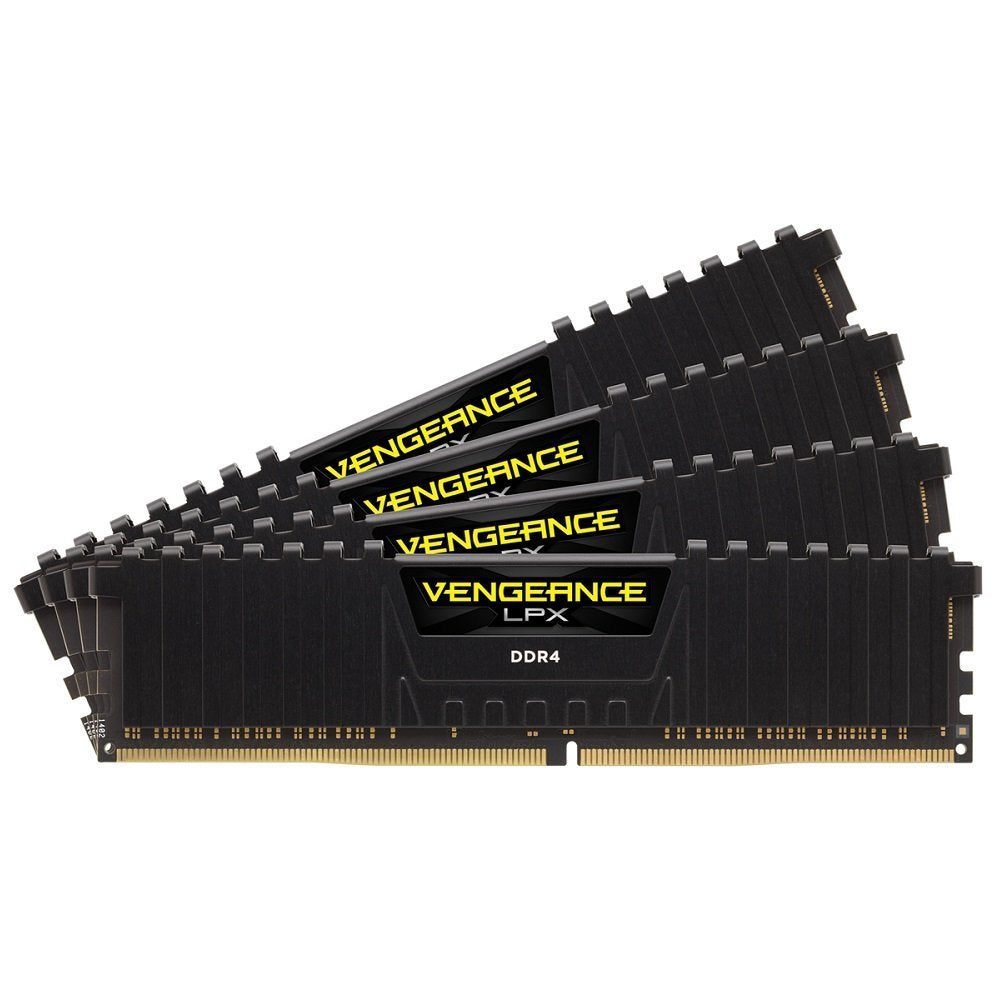 Corsair CMK64GX4M4A2666C16 Vengeance LPX 64GB (4x16GB) DDR4 2666 C16 Desktop Memory Kit for DDR4 Systems