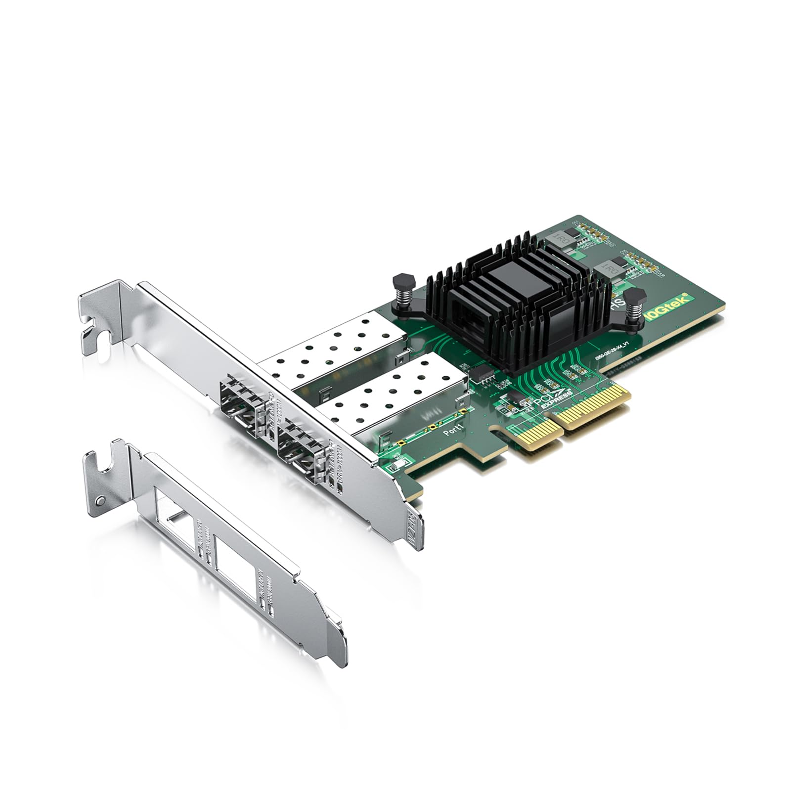 Gigabit Dual Nic With Intel I350 Am2 Chip, 1Gb Network Card Compare To Intel I350 F2 Nic, 2 Sfp Ports, Pci Express 2.1 X4, Ether