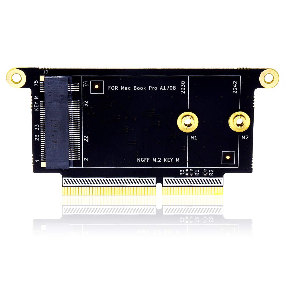 Huyun M2 Nvme Ssd Ngff Key M To A1708 Ssd Slot Adapter As 656 0076B For Macbook Pro A1708 2017 2016 (M.2 Nvme To A1708 Ssd Adapt